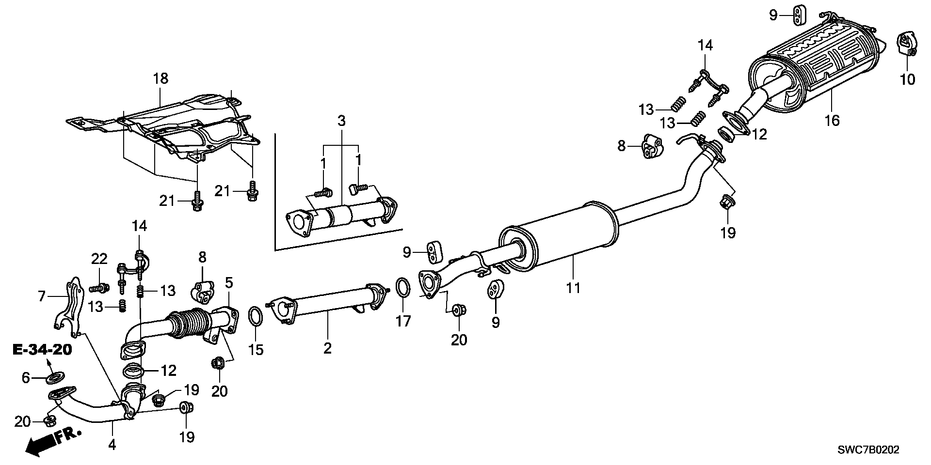 Honda 18212-SA0-003 - Gasket, exhaust pipe onlydrive.pro