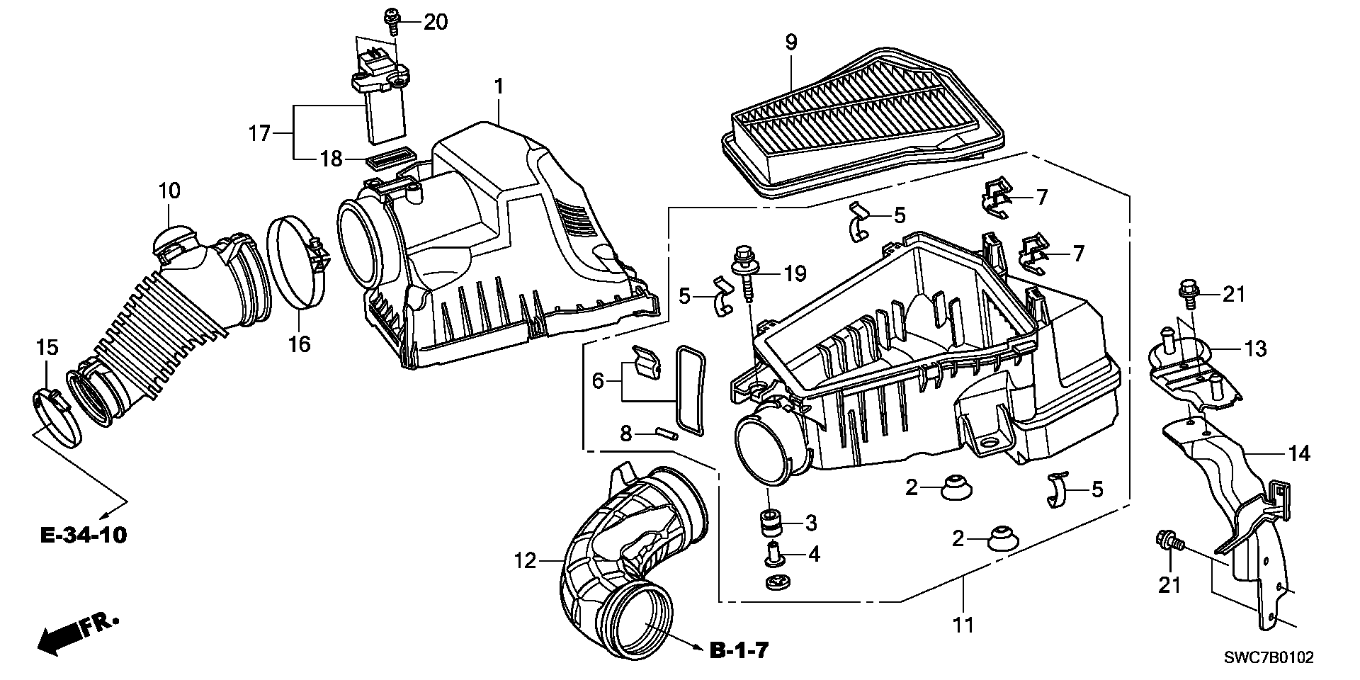 Honda 37980 RMAE01 - Oro masės jutiklis onlydrive.pro