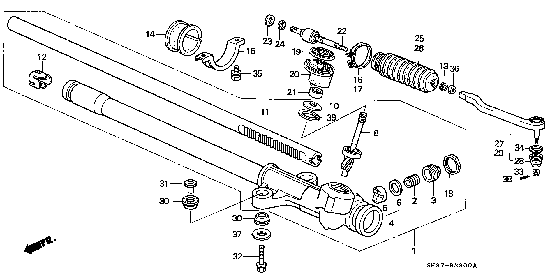 Hyundai 53540SH3013 - Наконечник рулевой тяги, шарнир onlydrive.pro