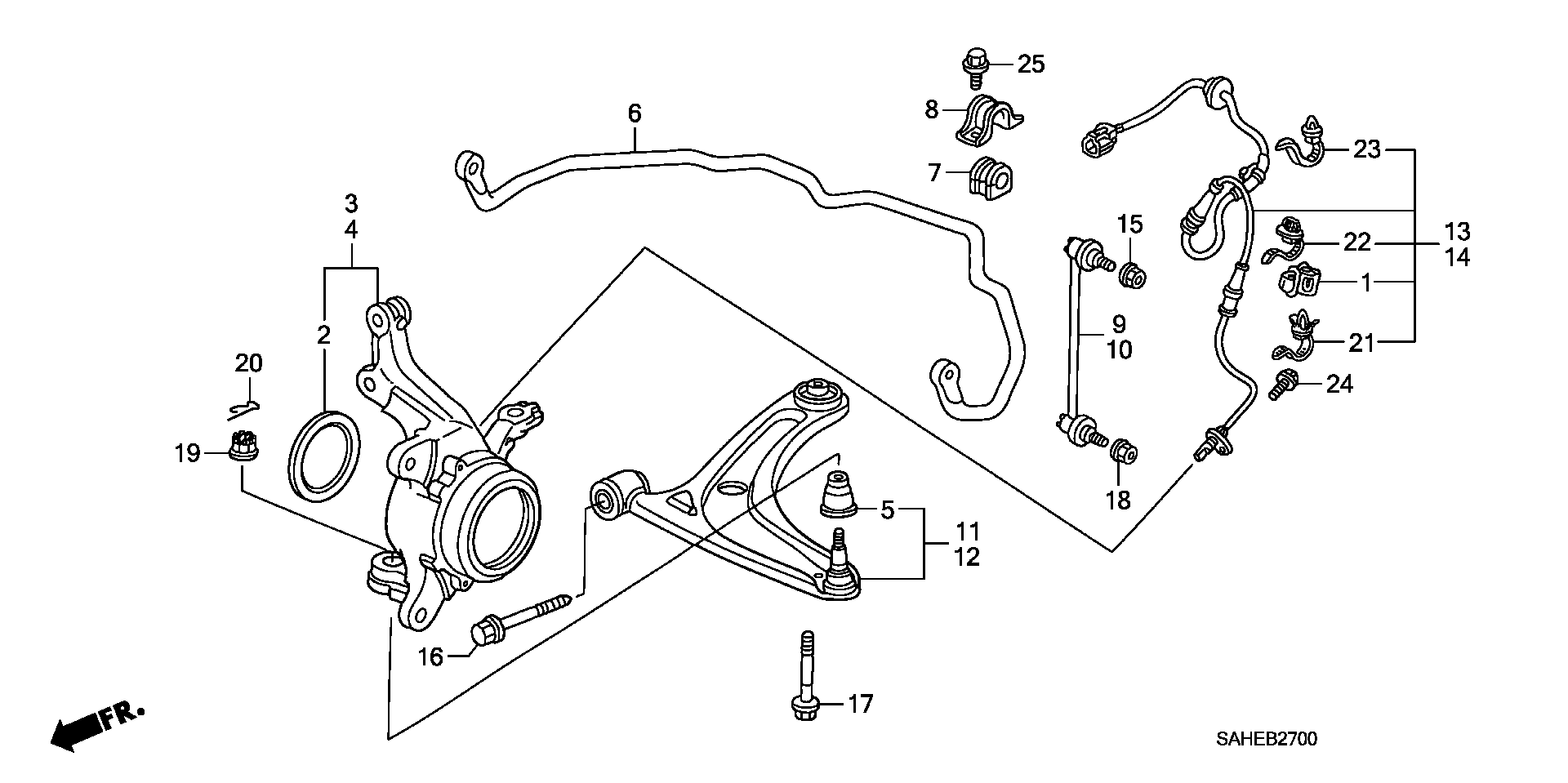 Honda 57450-SAG-H01 - Jutiklis, rato greitis onlydrive.pro