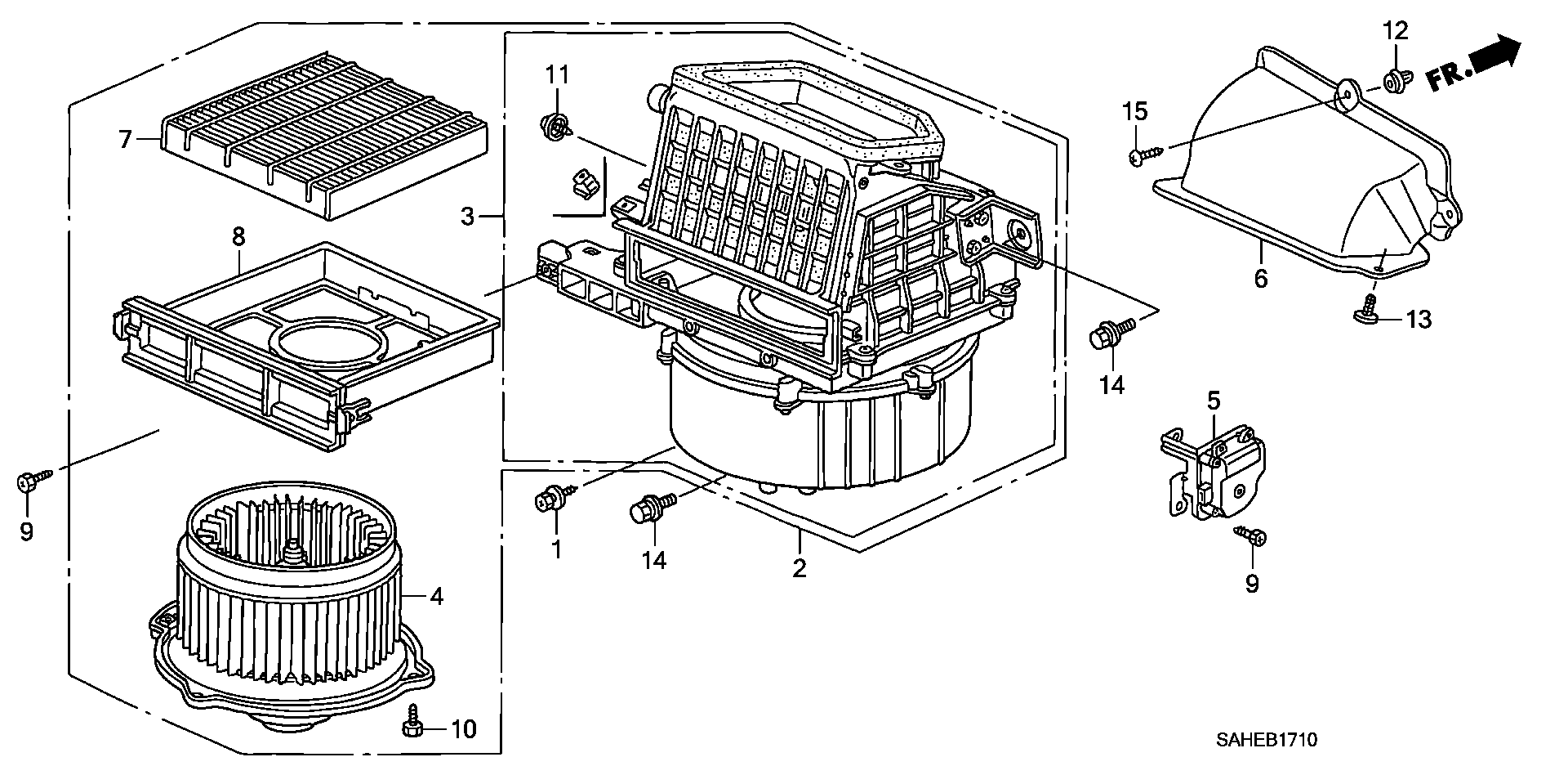 Honda 80291-SAA-E01 - Фильтр воздуха в салоне onlydrive.pro