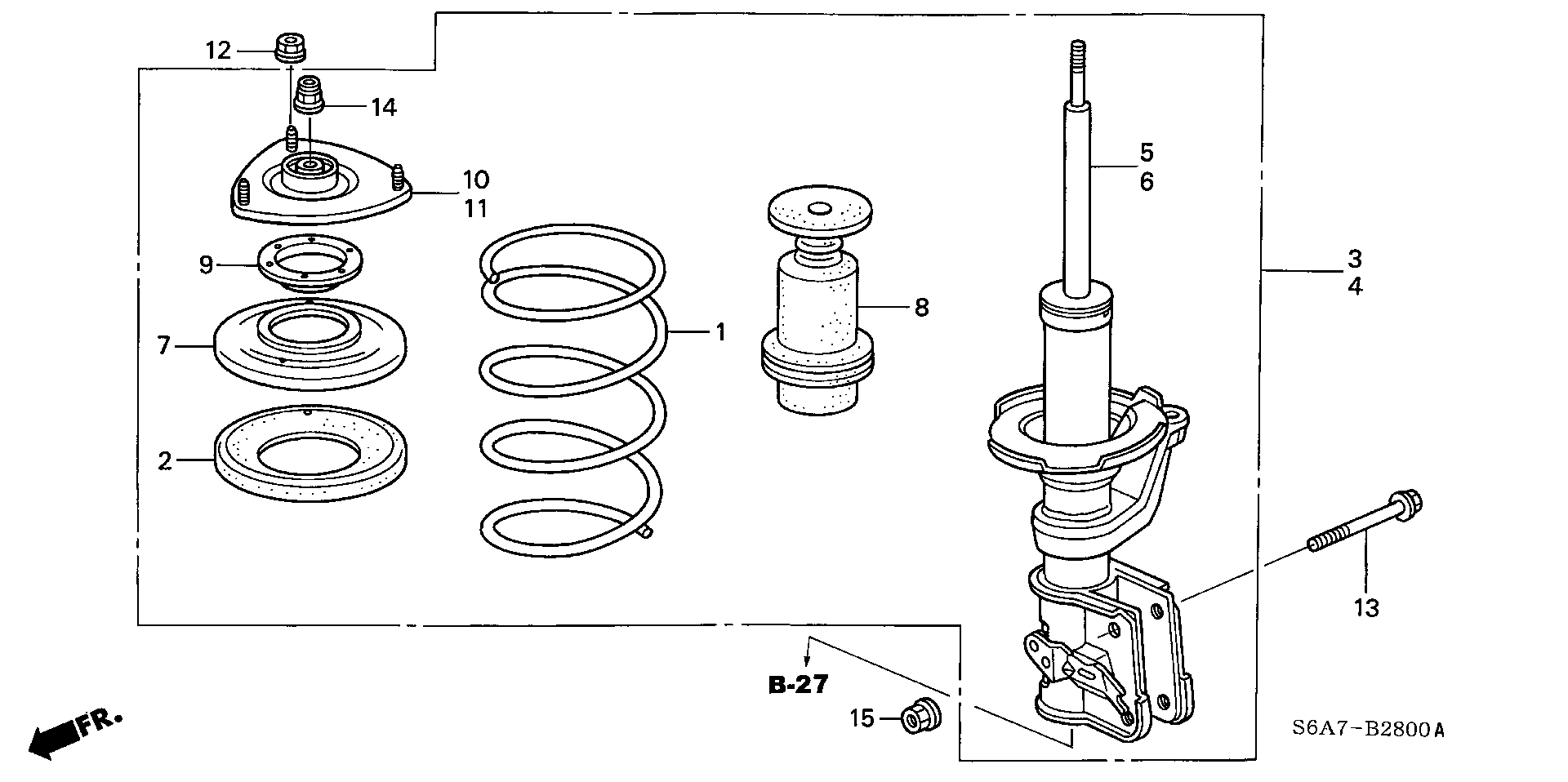 Honda 51925-S6A-014 - Опора стойки амортизатора, подушка onlydrive.pro