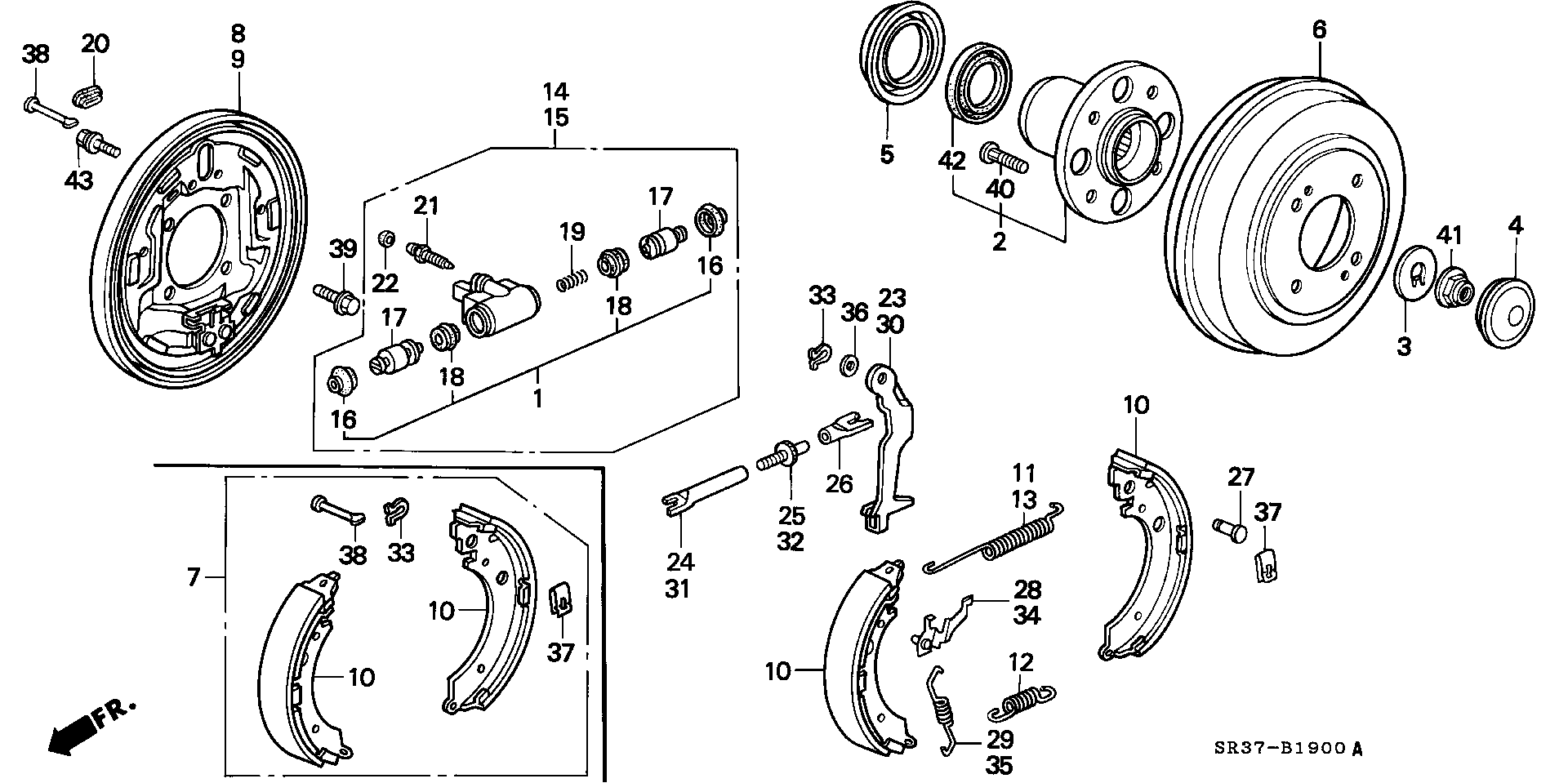 Honda 43301SR3003 - Rato stabdžių cilindras onlydrive.pro