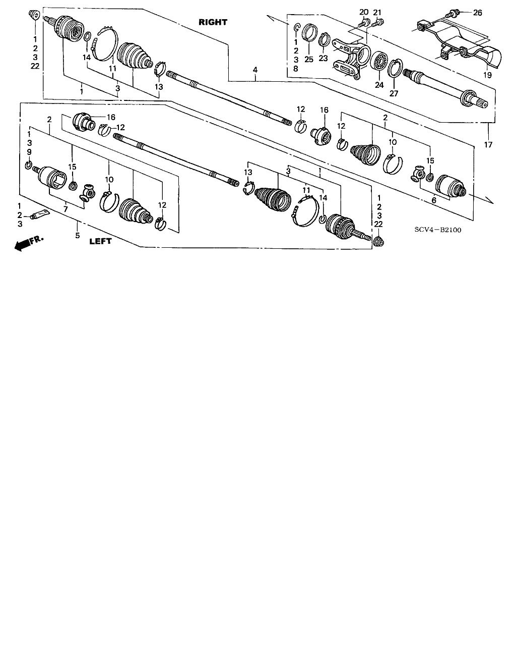 Honda 44017-S84-C00 - Paljekumi, vetoakseli onlydrive.pro