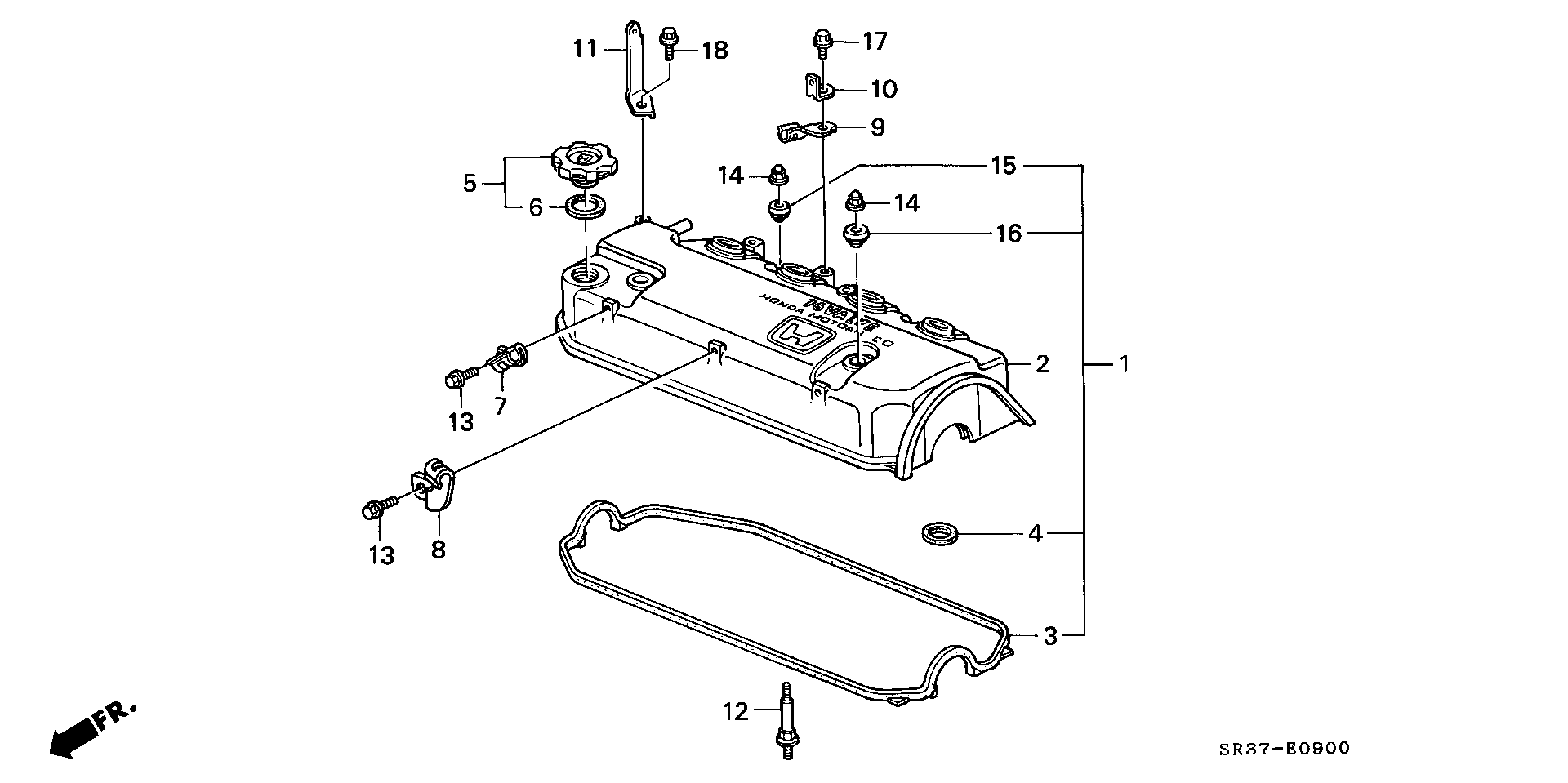 Honda 12341-PM6-000 - Gasket, cylinder head cover onlydrive.pro