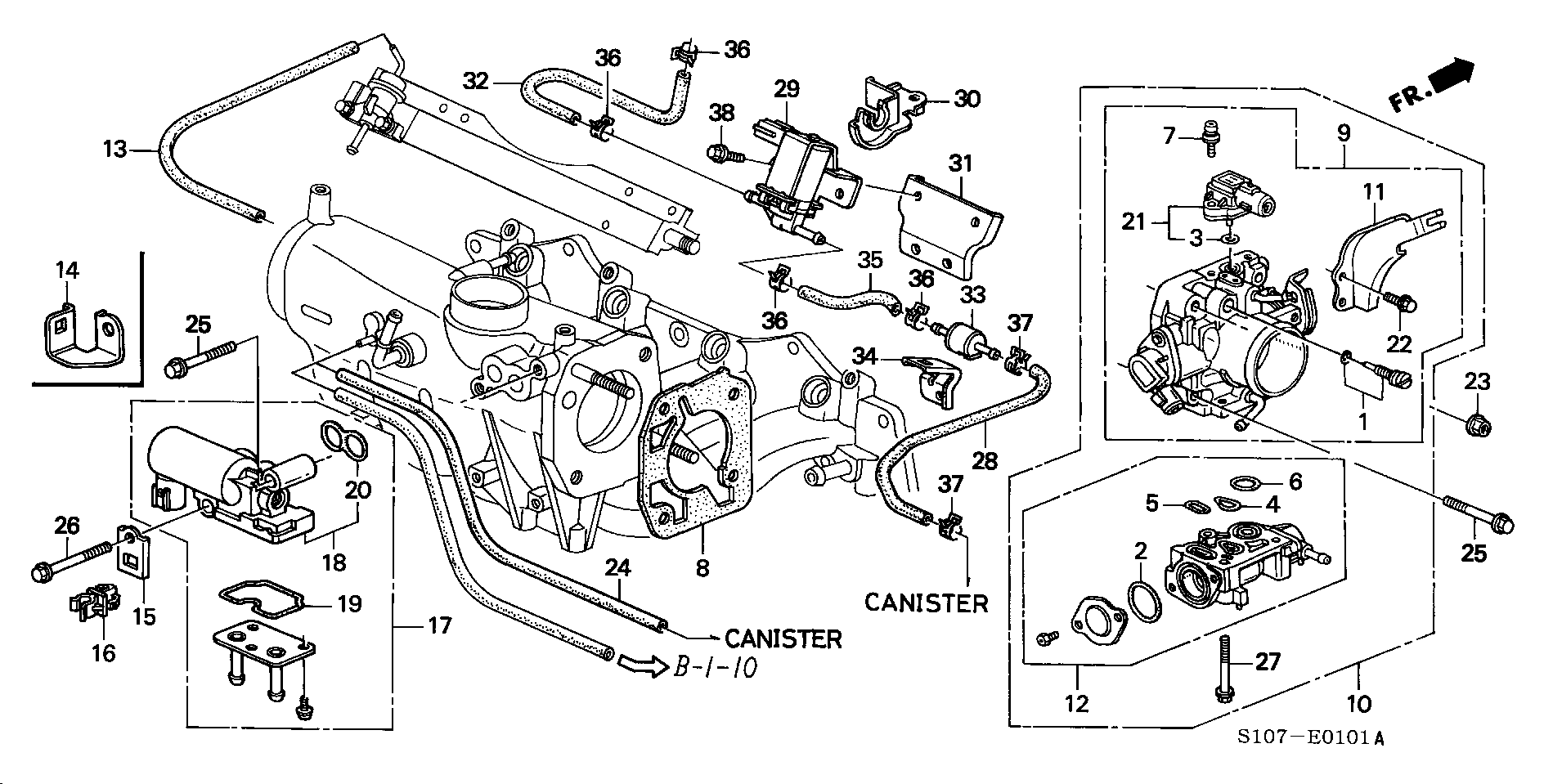 Honda 16400PHKA51 - Sensor, throttle position onlydrive.pro