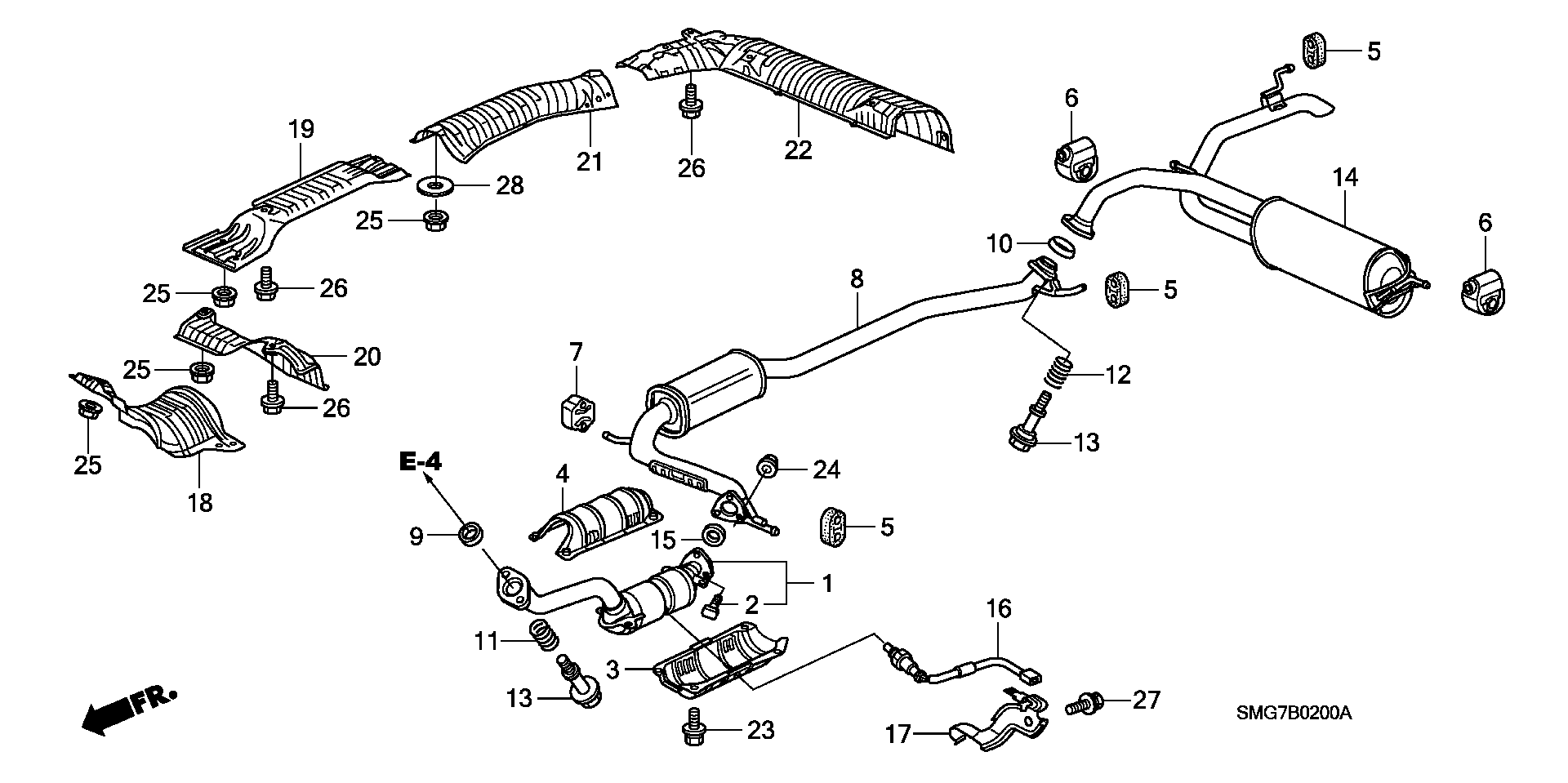 Honda 36532 RSH E01 - Oxygen, Lambda Sensor onlydrive.pro