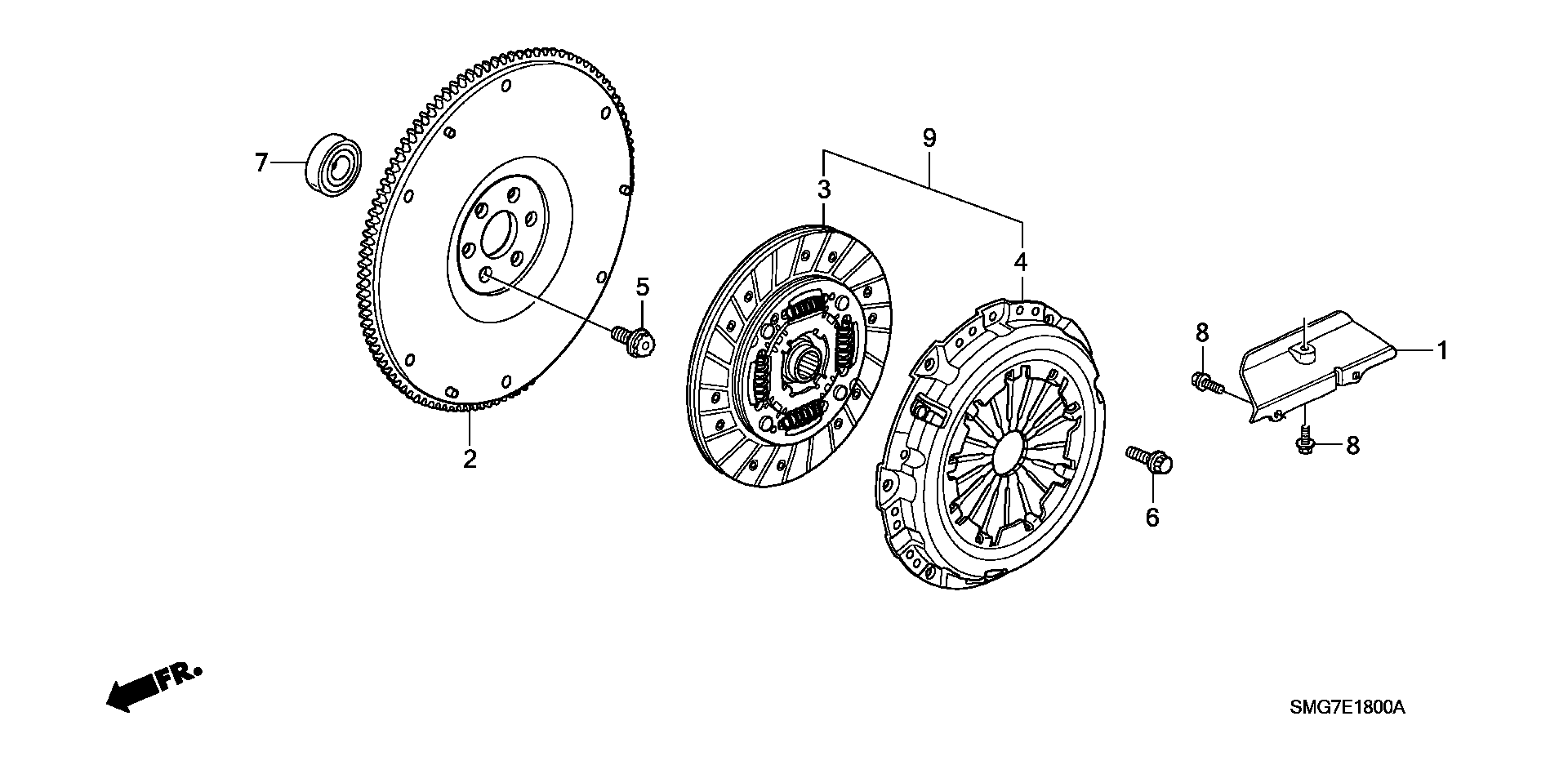 Honda 22300-RSH-007 - Clutch Pressure Plate onlydrive.pro