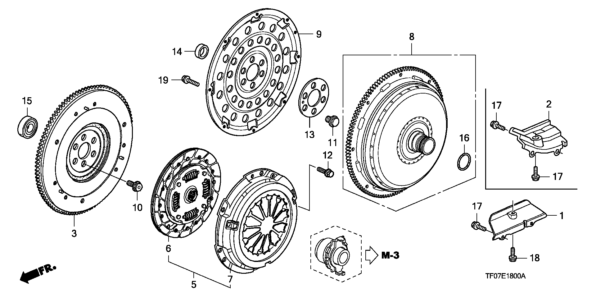 Honda 91006-PWA-008 - Clutch Release Bearing onlydrive.pro