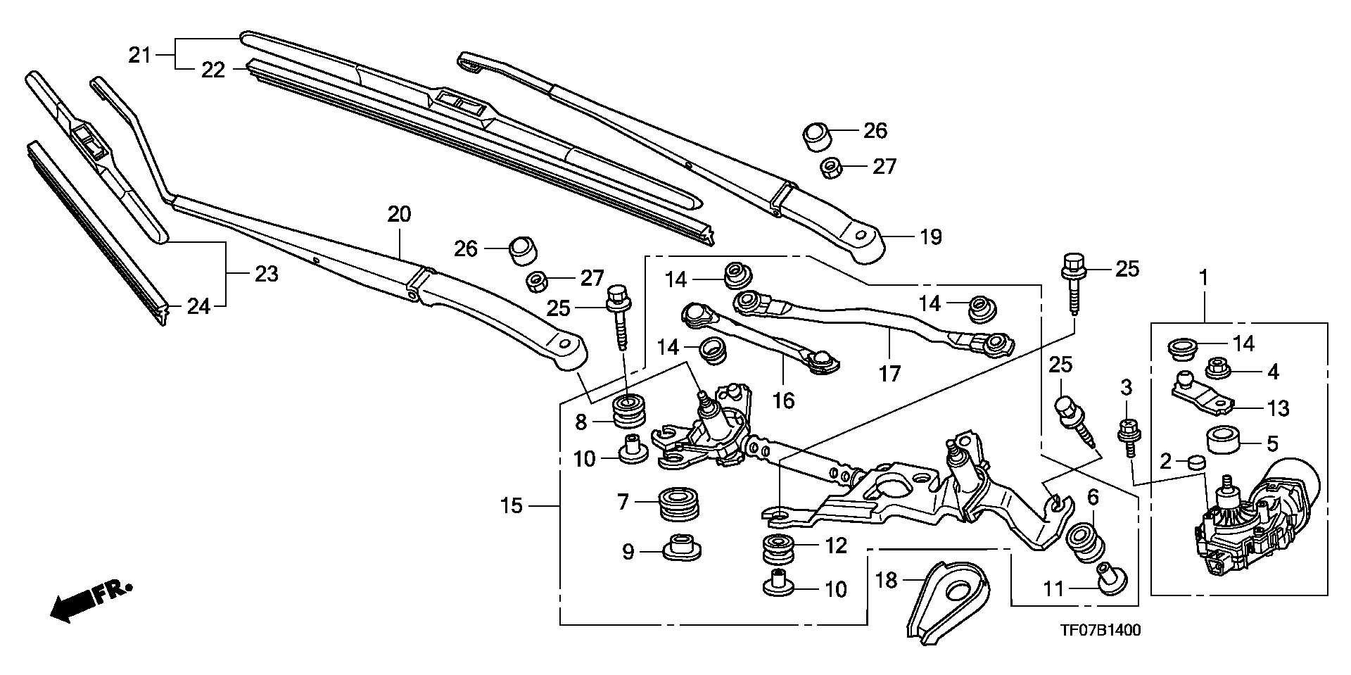 Honda 76620-TF0-G01 - Klaasipuhastaja kumm onlydrive.pro