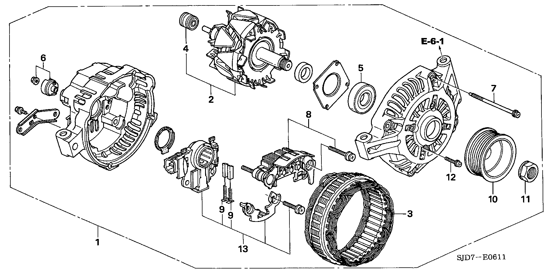 Honda 31100-RJJ-004 - Alternator onlydrive.pro