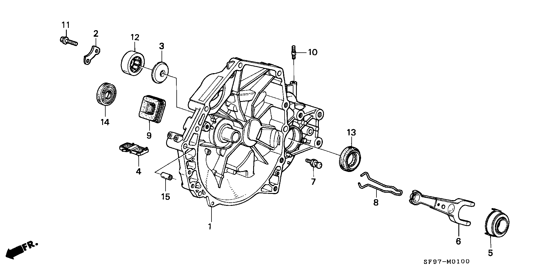 Honda 22810-PX5-J01 - Clutch housing: 001 pcs. onlydrive.pro