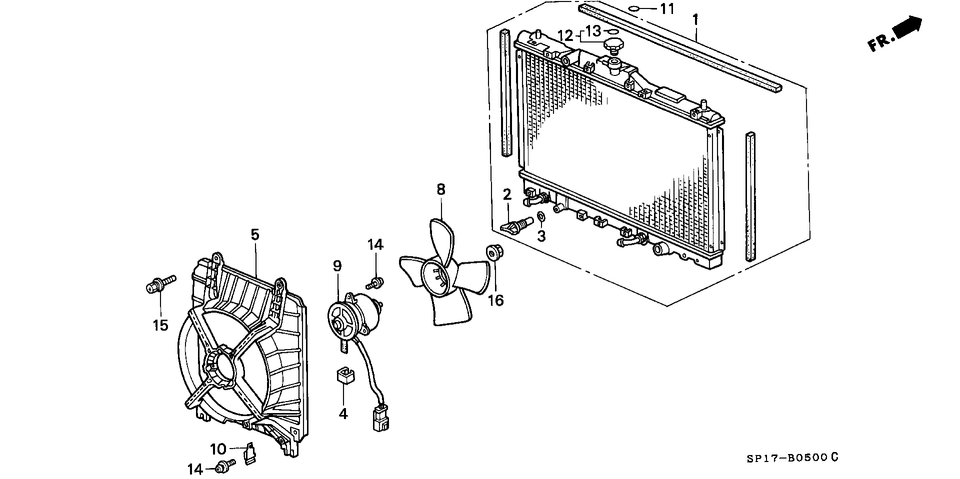 TOYOTA 19045PY3013 - Radiator: 001 pcs. onlydrive.pro