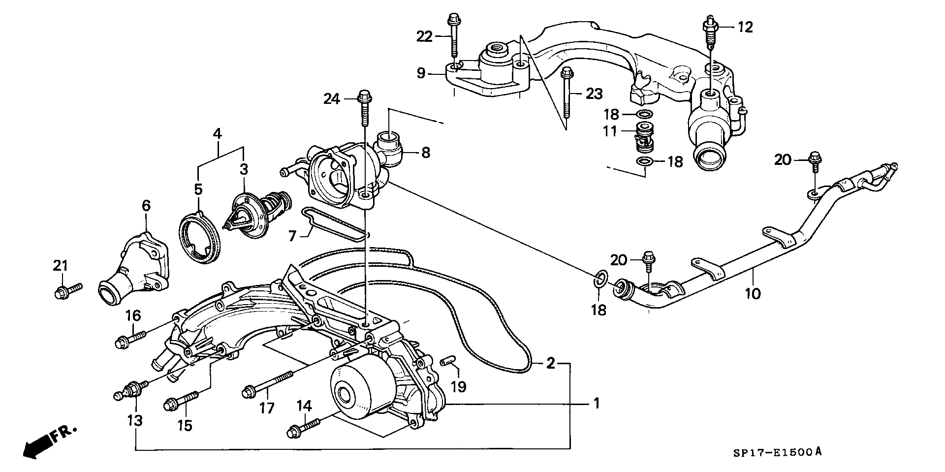 Honda 19300-PR7-A01 - Termostaat,Jahutusvedelik onlydrive.pro