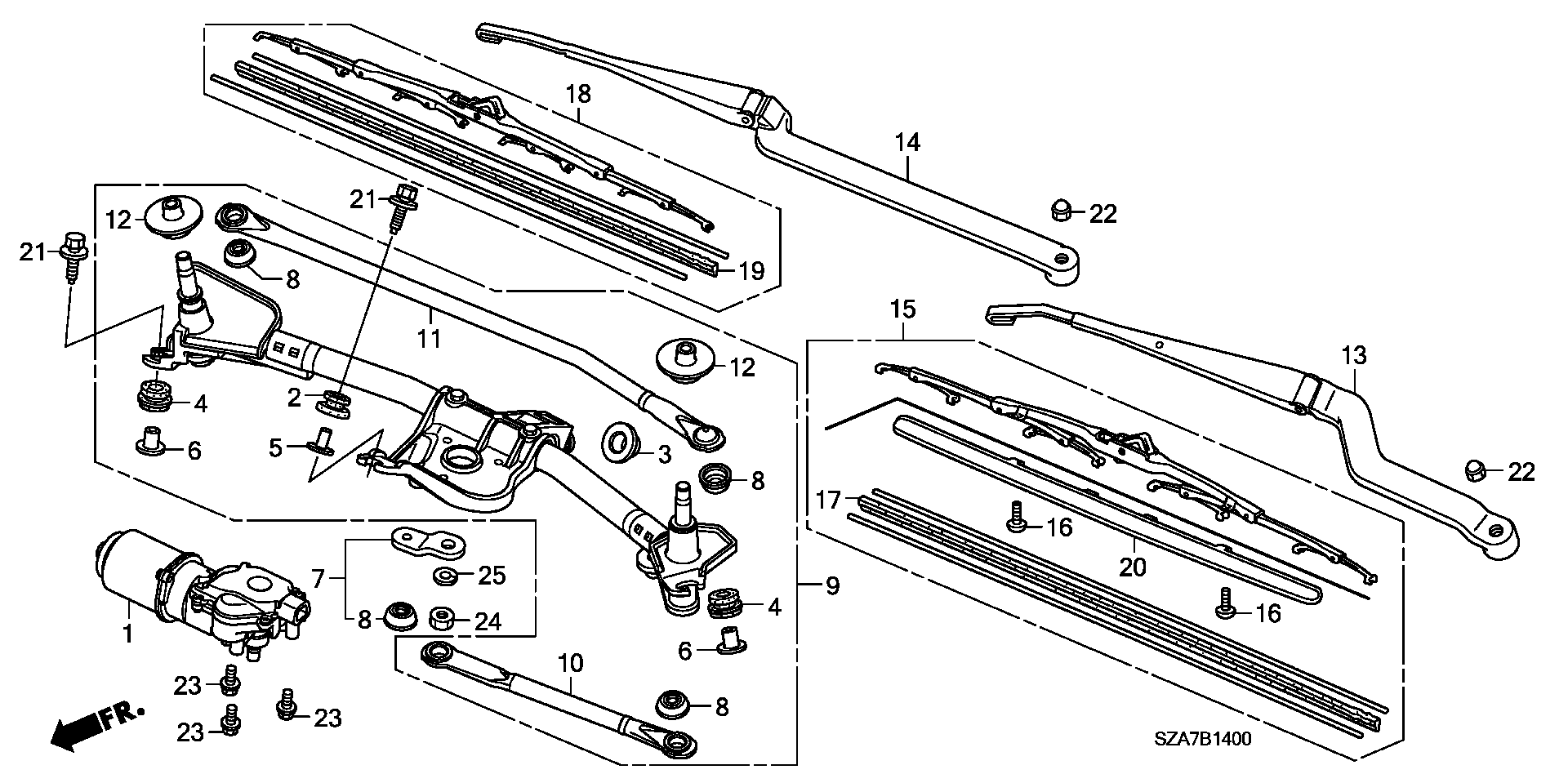 Honda 76620SZAR01 - Valytuvo gumelė onlydrive.pro