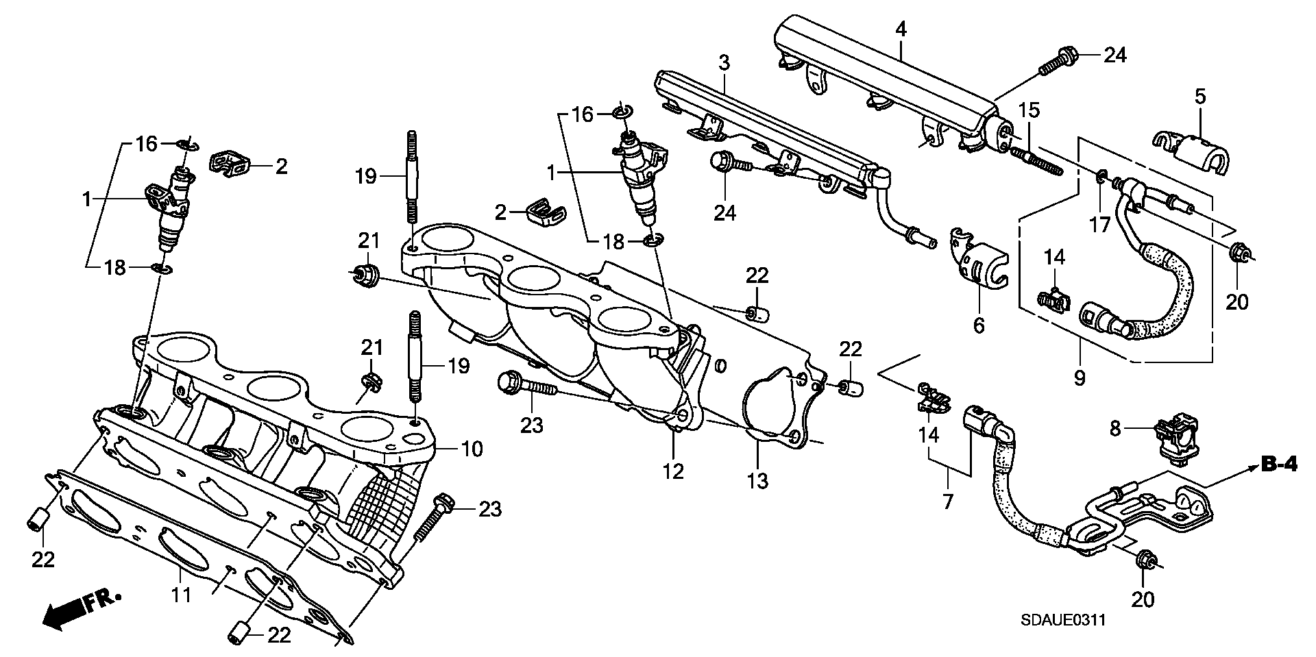 Honda 91301-PLC-000 - Tarpiklis, purkštukas onlydrive.pro