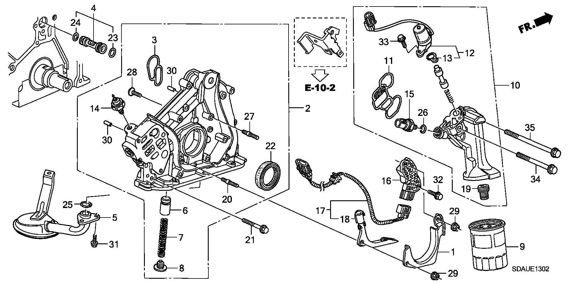 Honda 37240-PT0-023 - Sender Unit, oil pressure onlydrive.pro