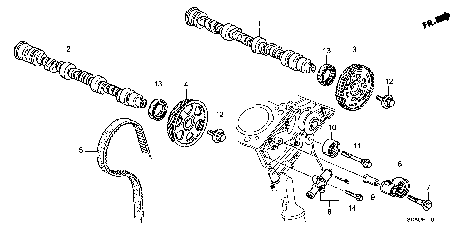 Honda 91213-P8A-A01 - Shaft Seal, camshaft onlydrive.pro