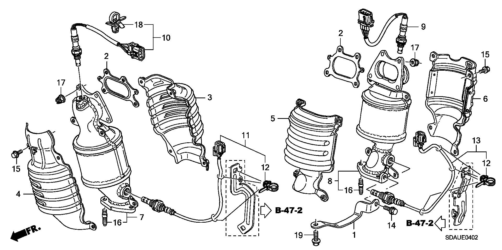 Honda 36542-RKB-004 - Lambdatunnistin onlydrive.pro