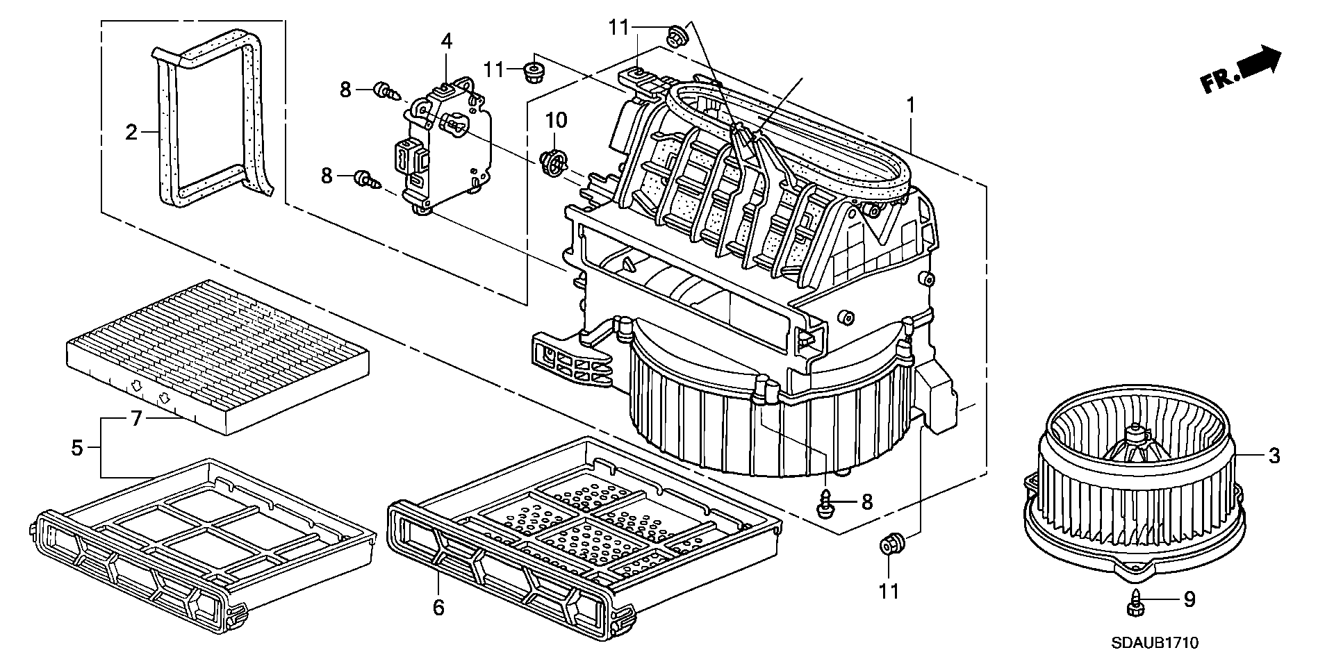 Honda 80292-SEA-003 - Filter, interior air onlydrive.pro