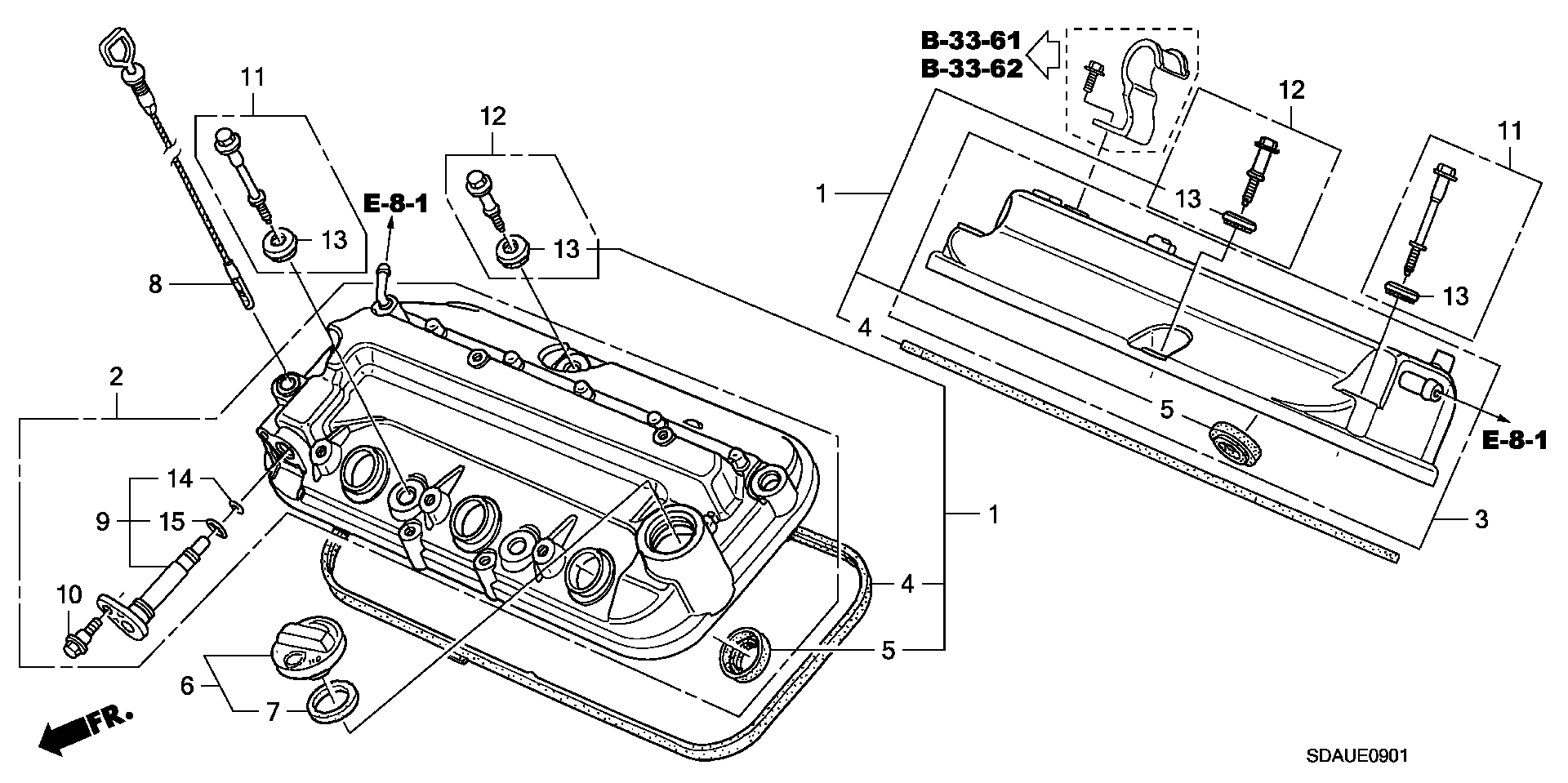 Honda 12341-RCA-A00 - Tarpiklis, svirties dangtis onlydrive.pro