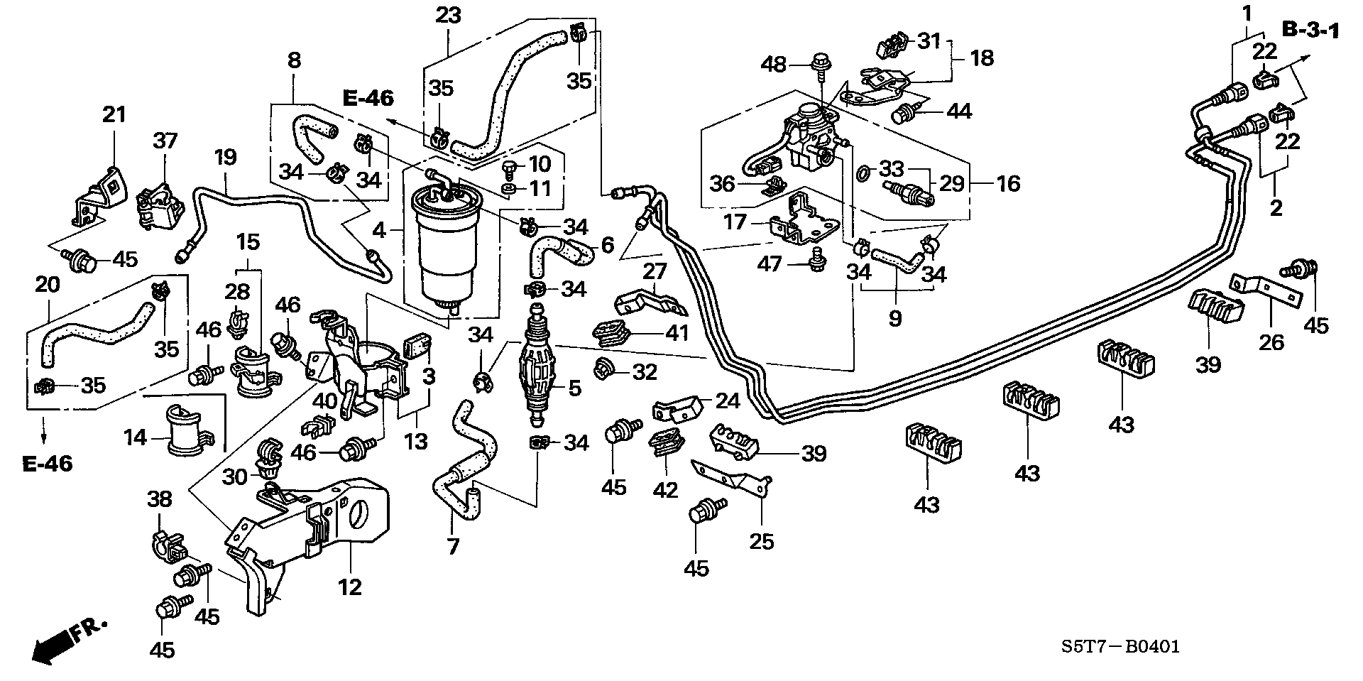 Honda 16901-S6F-E01 - Fuel filter onlydrive.pro