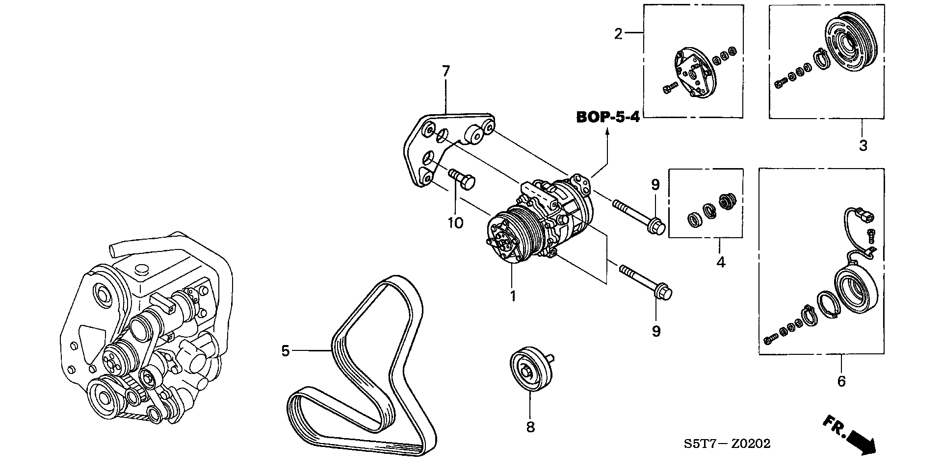 Honda 38920-PLZ-D00 - V-Ribbed Belt onlydrive.pro