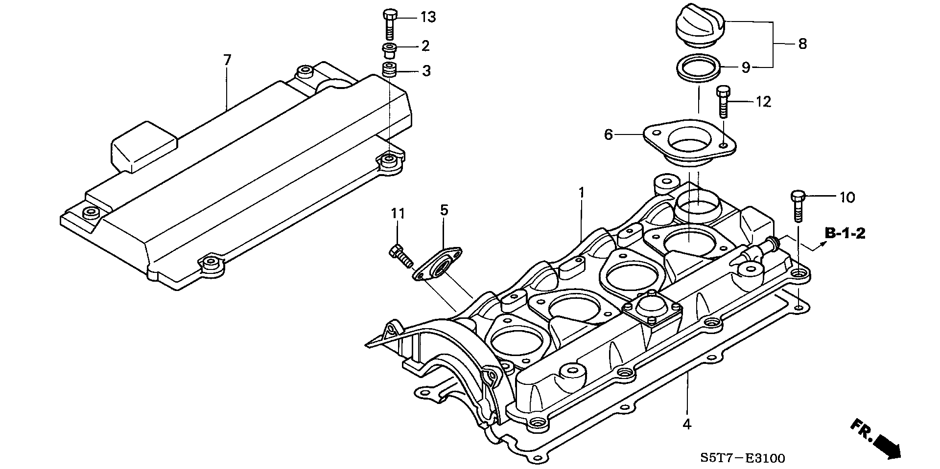 Honda 12341-PLZ-D00 - Gasket, cylinder head cover onlydrive.pro