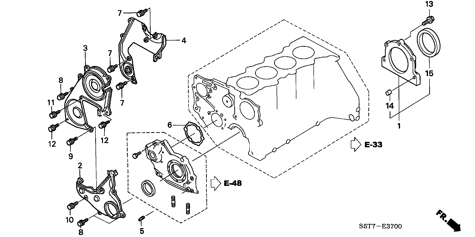 Honda 91220-PLZ-D10 - Timing gear case/flywheel  housing (diesel): 001 pcs. onlydrive.pro