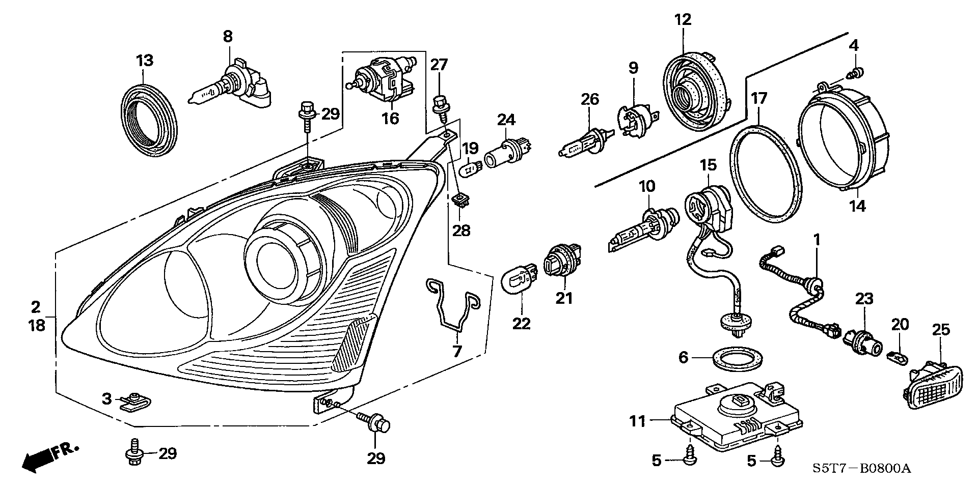 Honda 33115-S84-A01 - Bulb, fog light onlydrive.pro