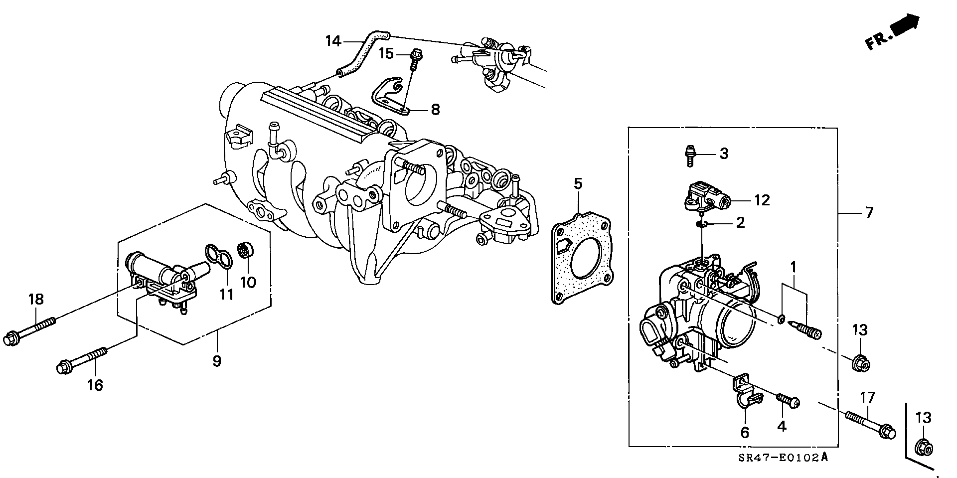 Honda 16400P07A00 - Sensor, throttle position onlydrive.pro