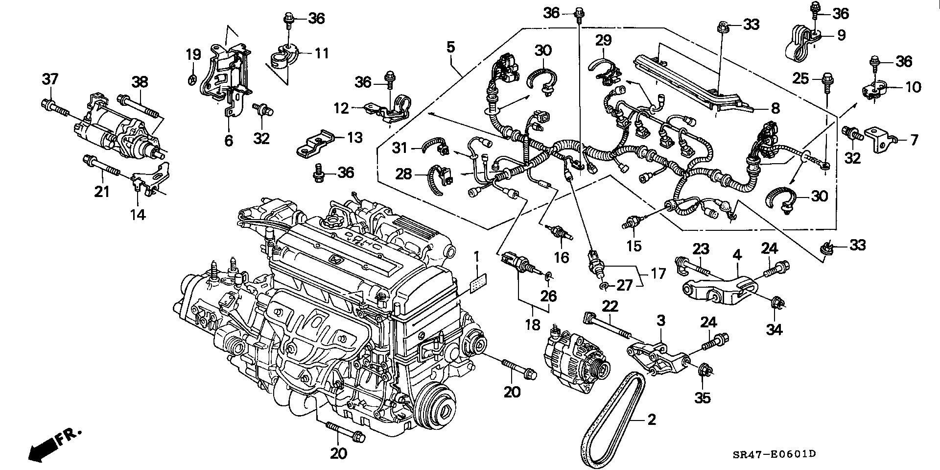 Honda 31110-PR4-A05 - V-Ribbed Belt onlydrive.pro