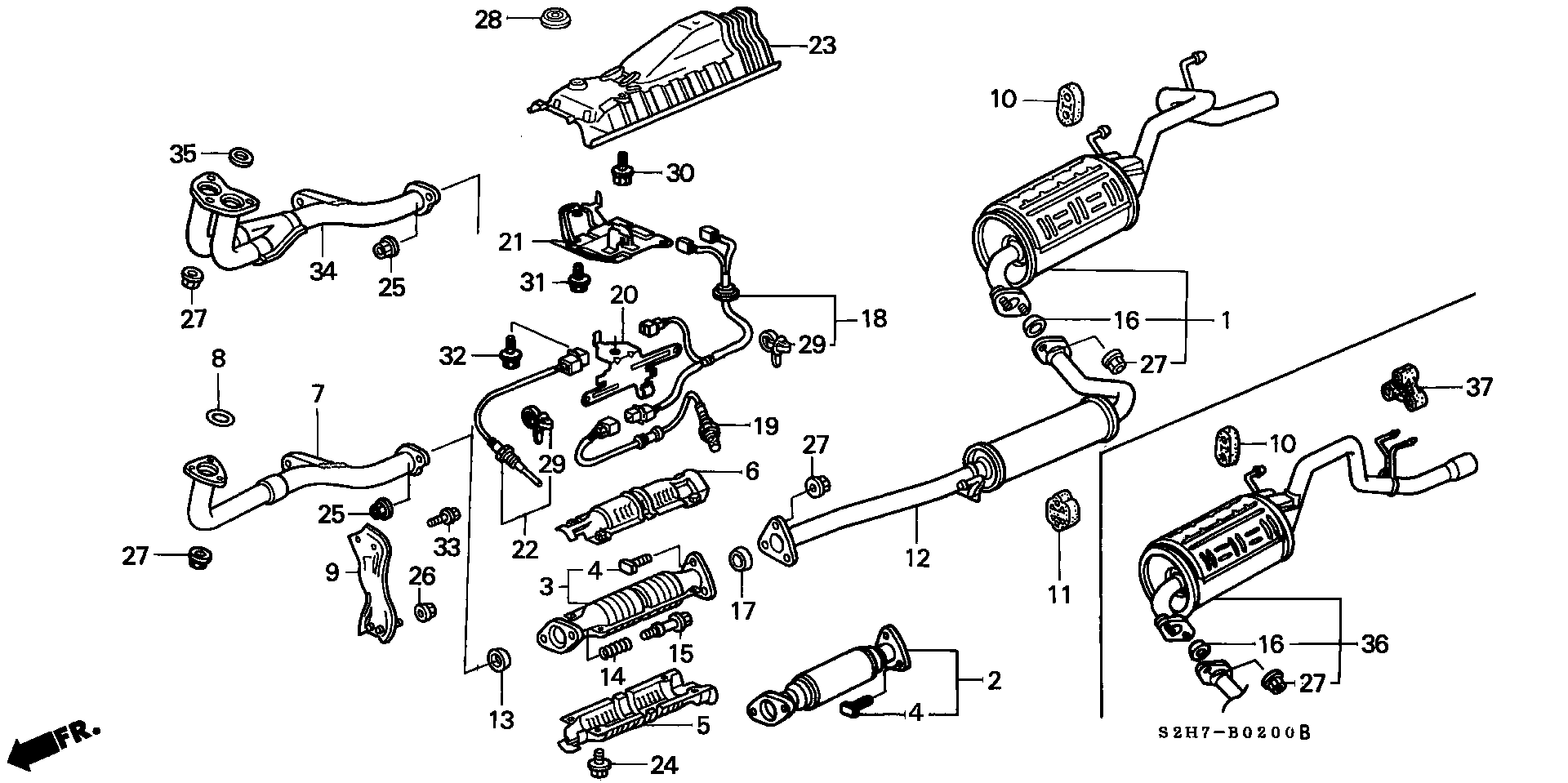 Honda 36532-PEL-G01 - Oxygen, Lambda Sensor onlydrive.pro