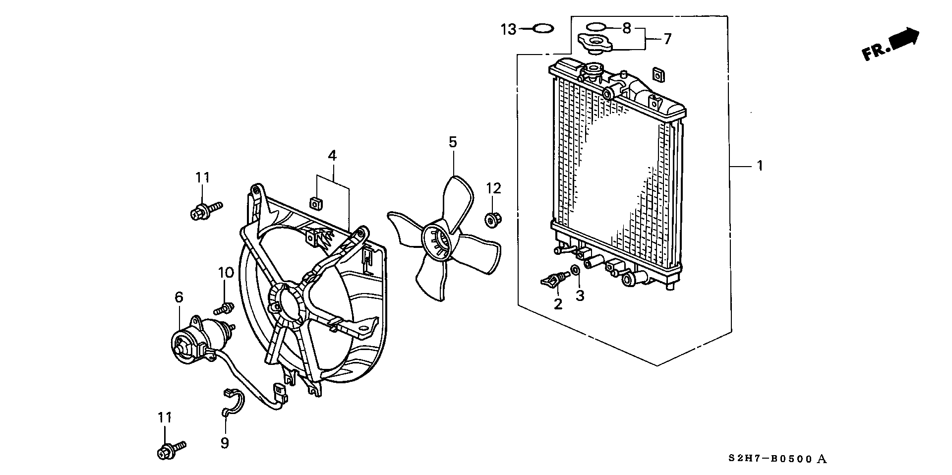 Honda 19015 PEJ 013 - Ventiliatorius, radiatoriaus onlydrive.pro