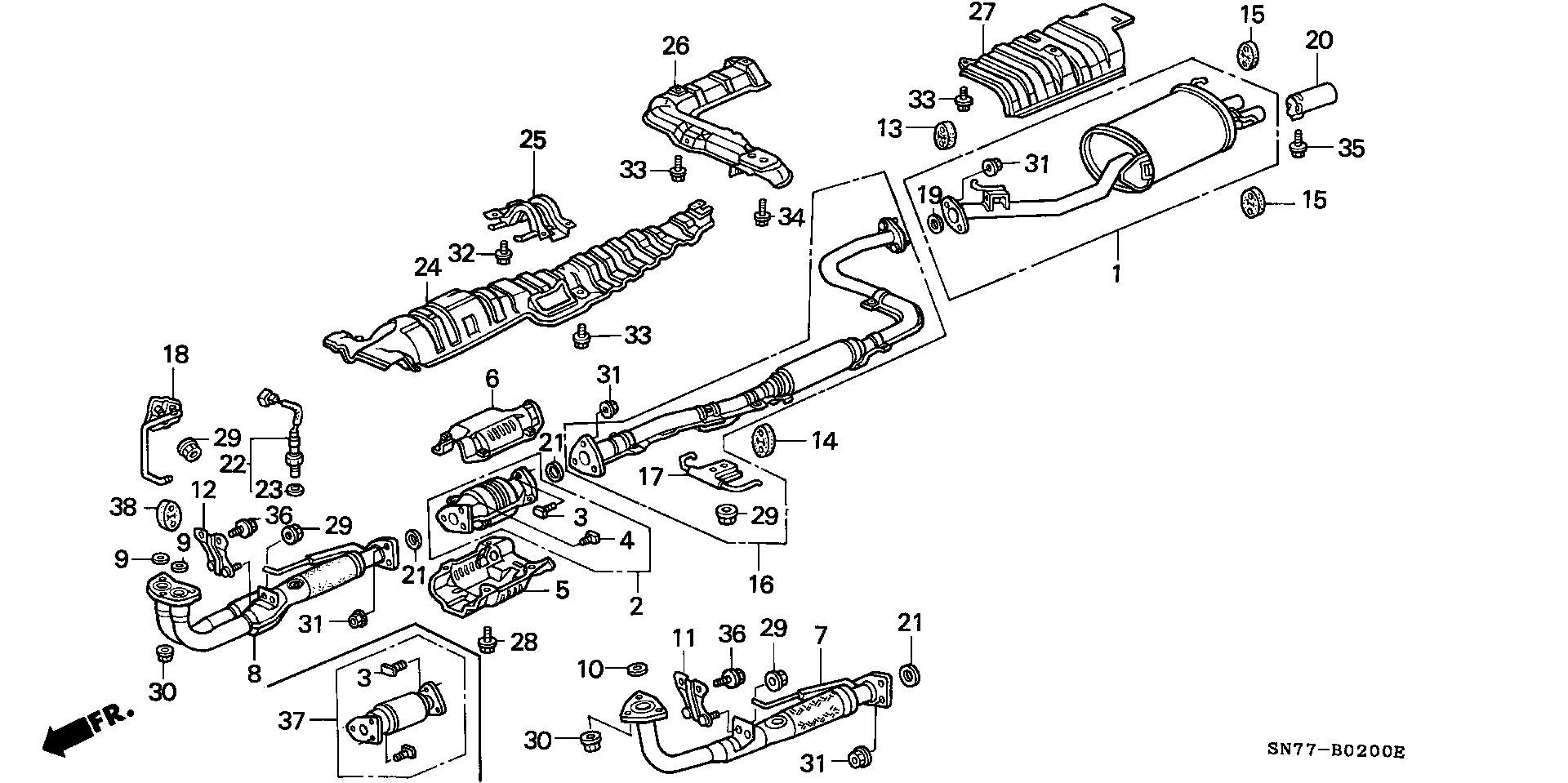 Honda 18215SN7A60 - Bearing Bush, stabiliser onlydrive.pro