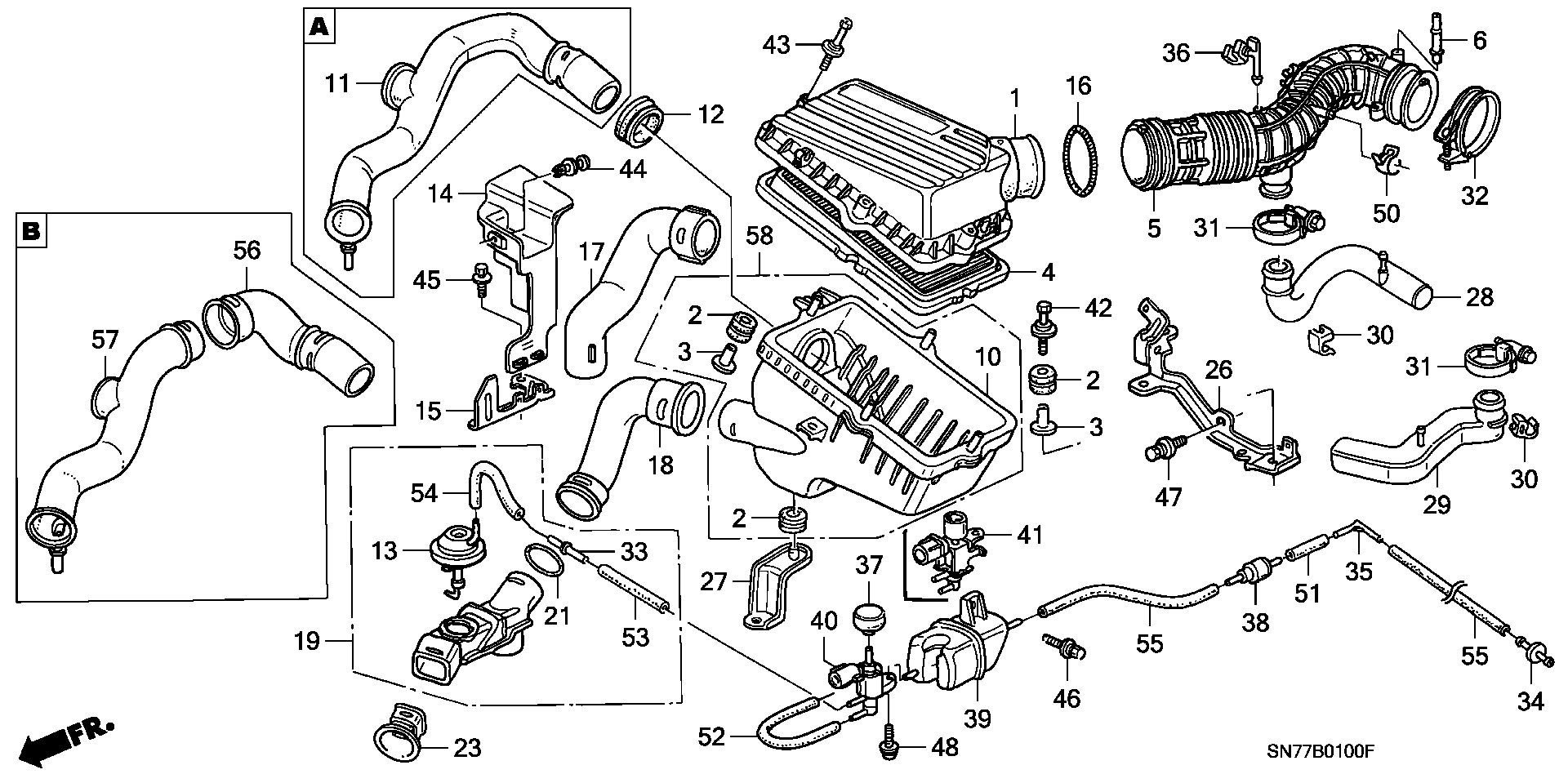 Honda 17220-P45-G00 - Õhufilter onlydrive.pro