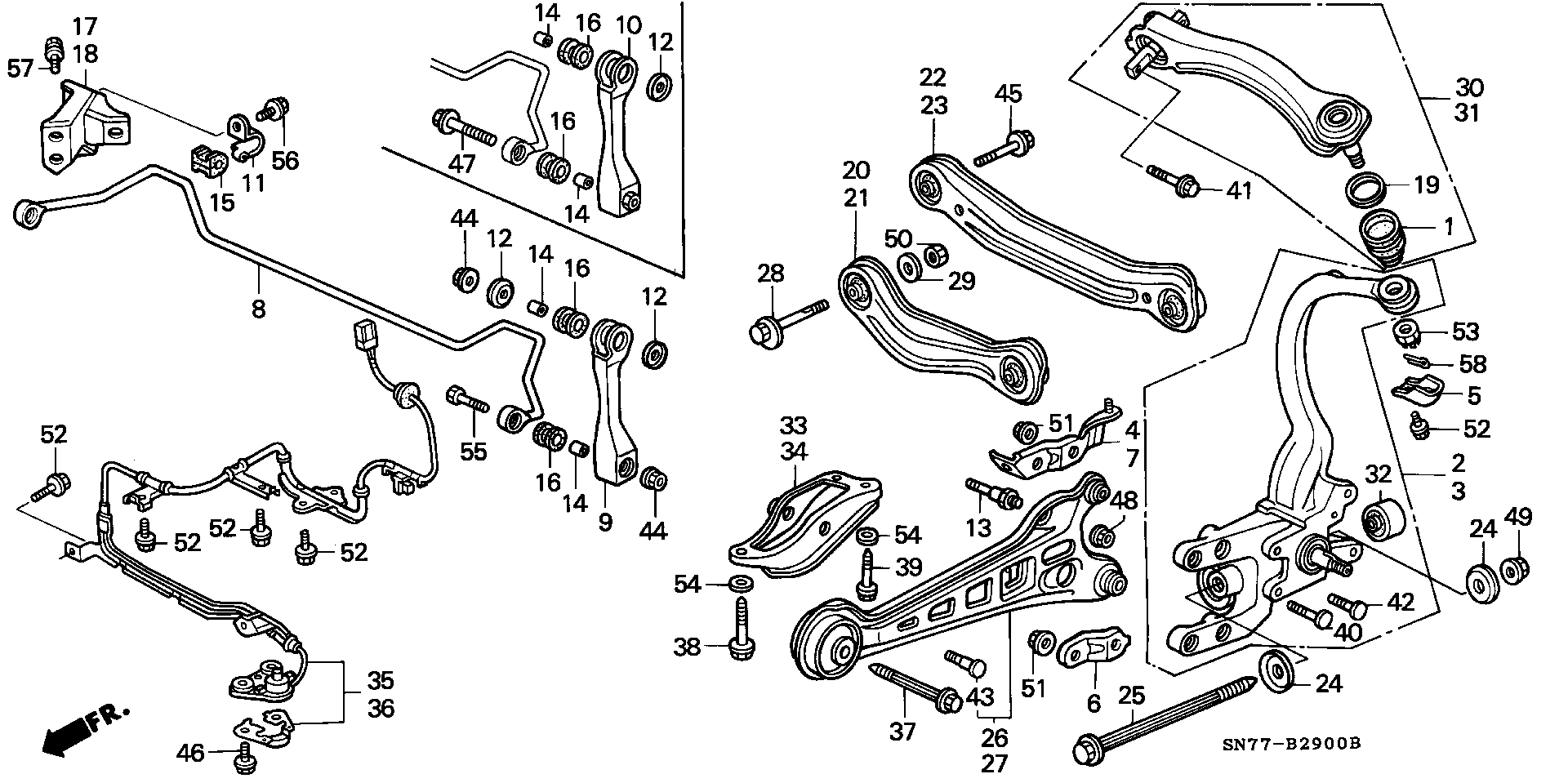 Honda 52306-SN7-E01 - Rod / Strut, stabiliser onlydrive.pro