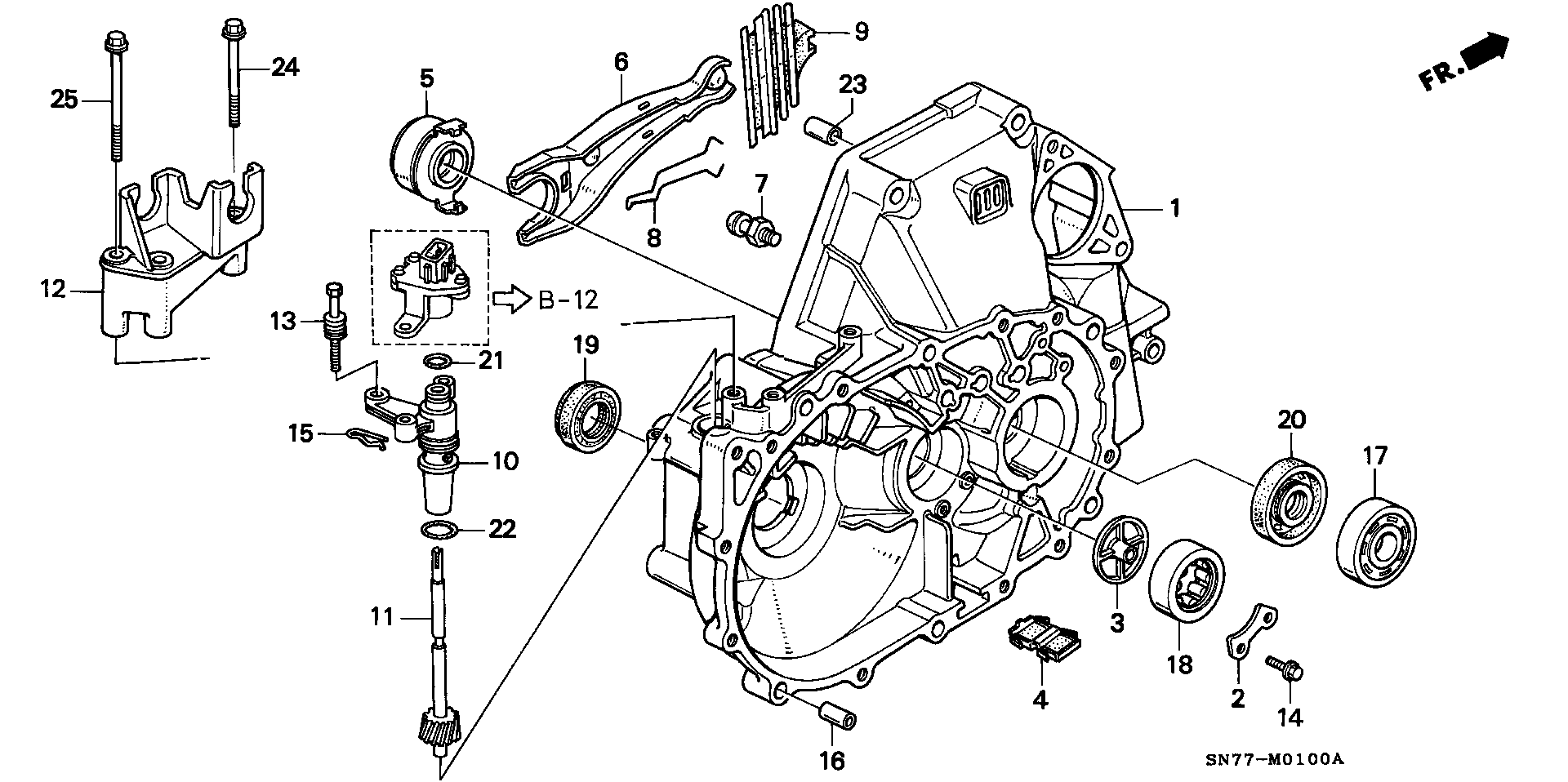 Honda 22810-PX5-J02 - Clutch Release Bearing onlydrive.pro