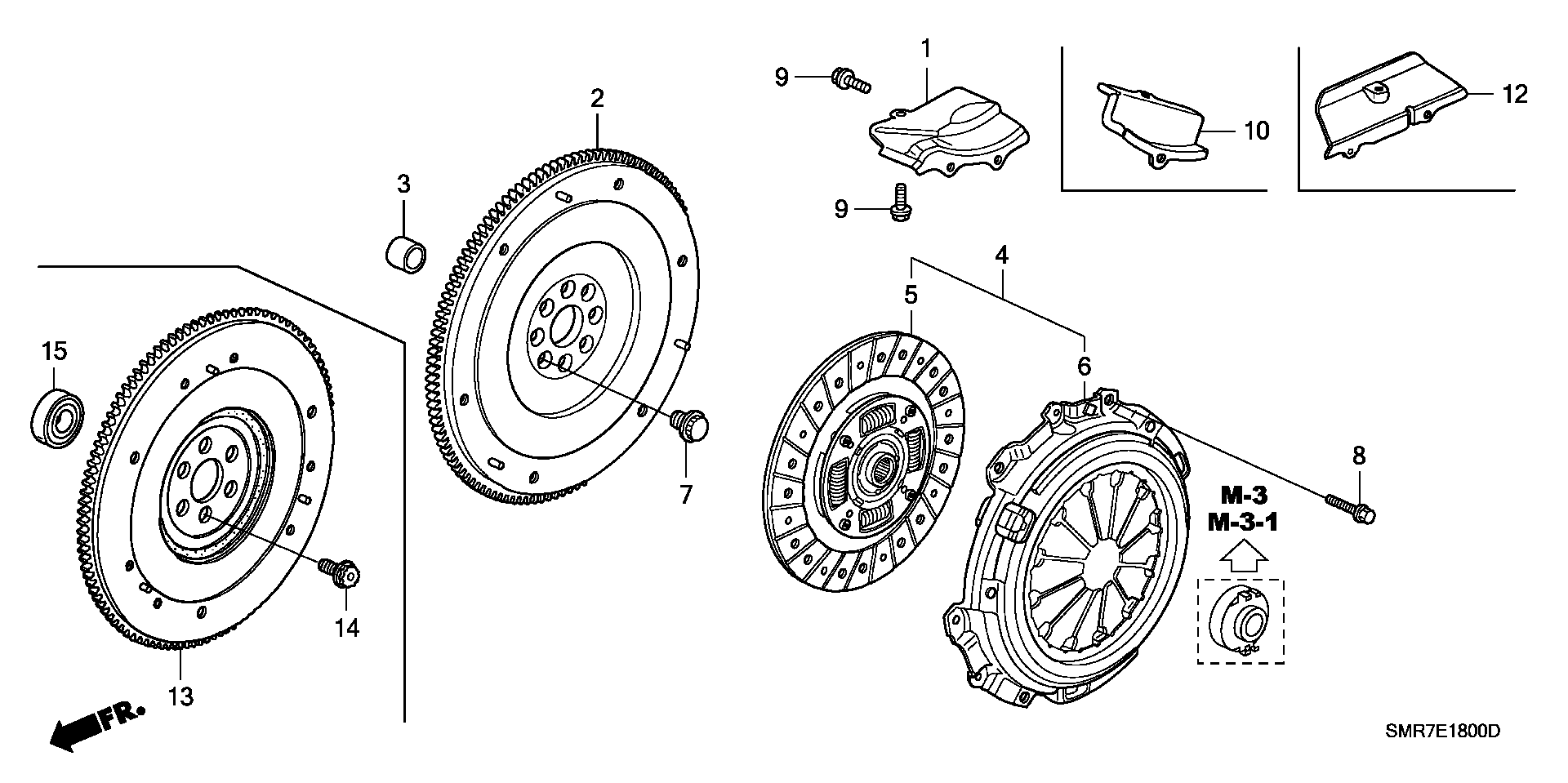 Honda 22300-PRB-003 - Sankabos suspaudimo plokštelė onlydrive.pro