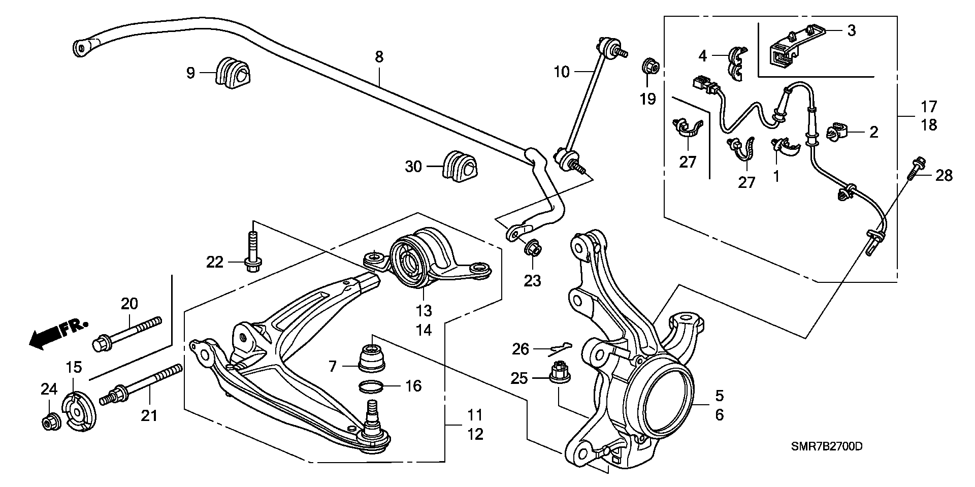 Honda 51306SMTE11 - Bearing Bush, stabiliser onlydrive.pro