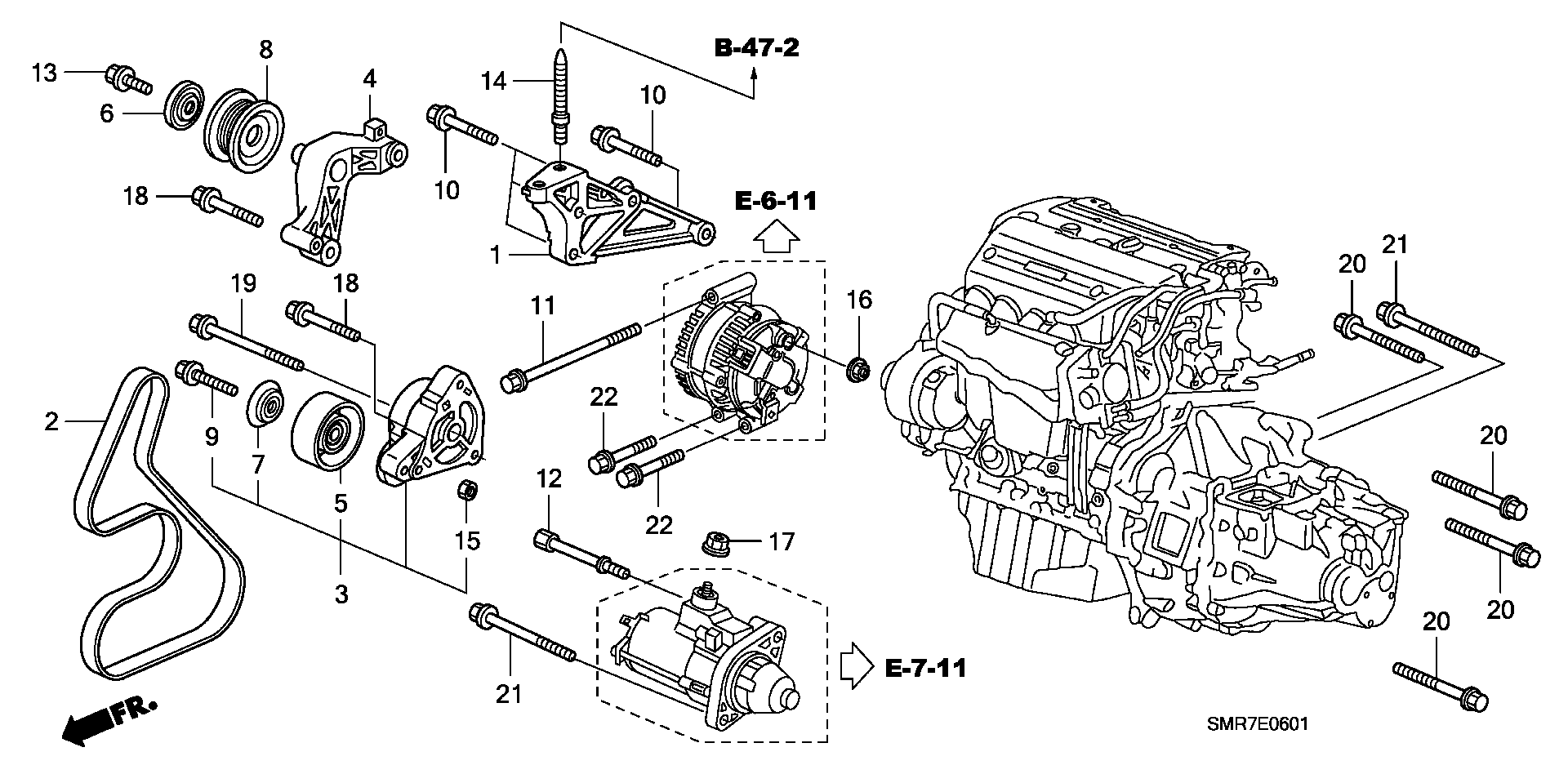 Honda 31110RRBA01 - Moniurahihna onlydrive.pro