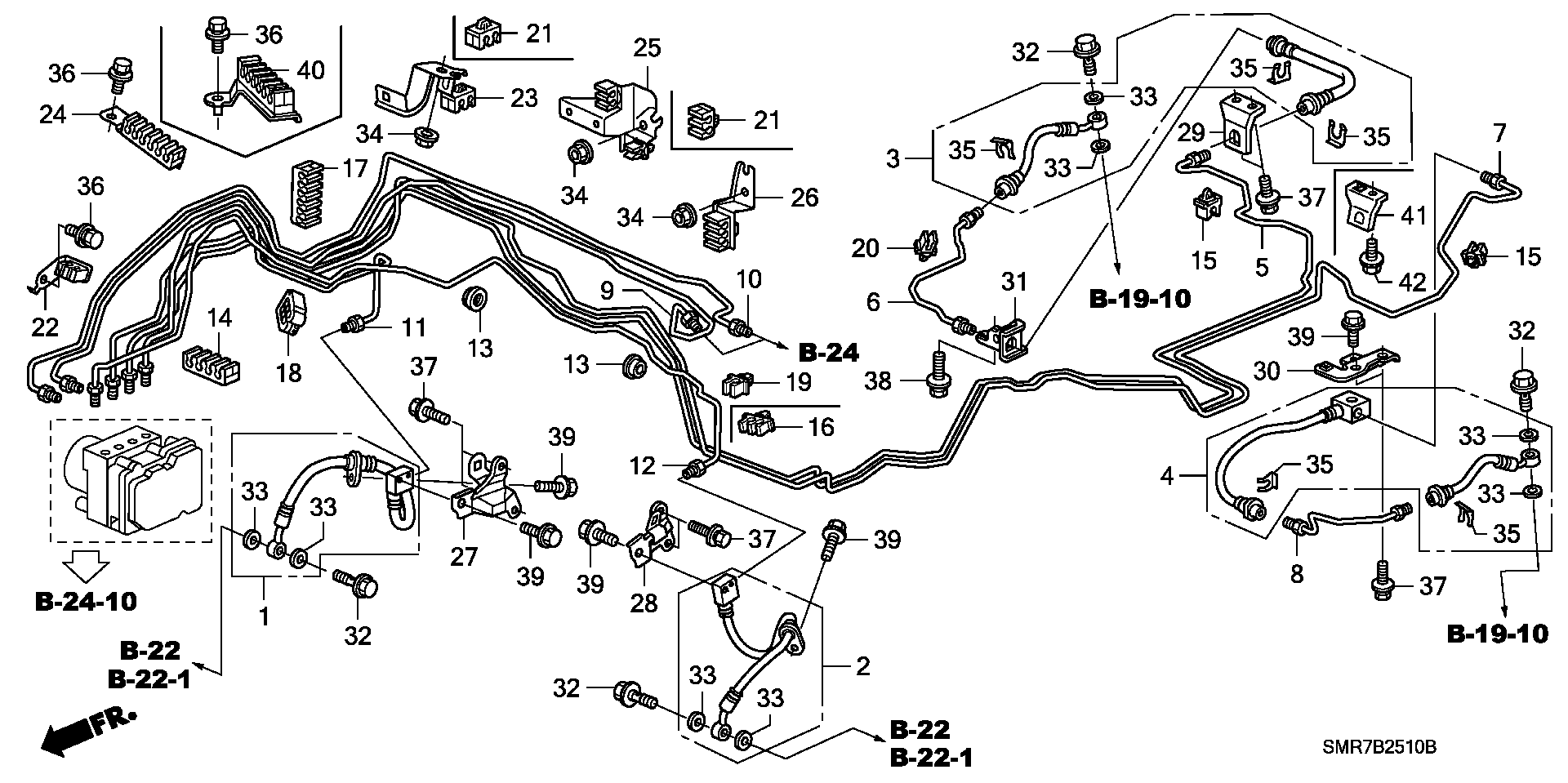 Honda 01466-SMG-E00 - Pidurivoolik onlydrive.pro