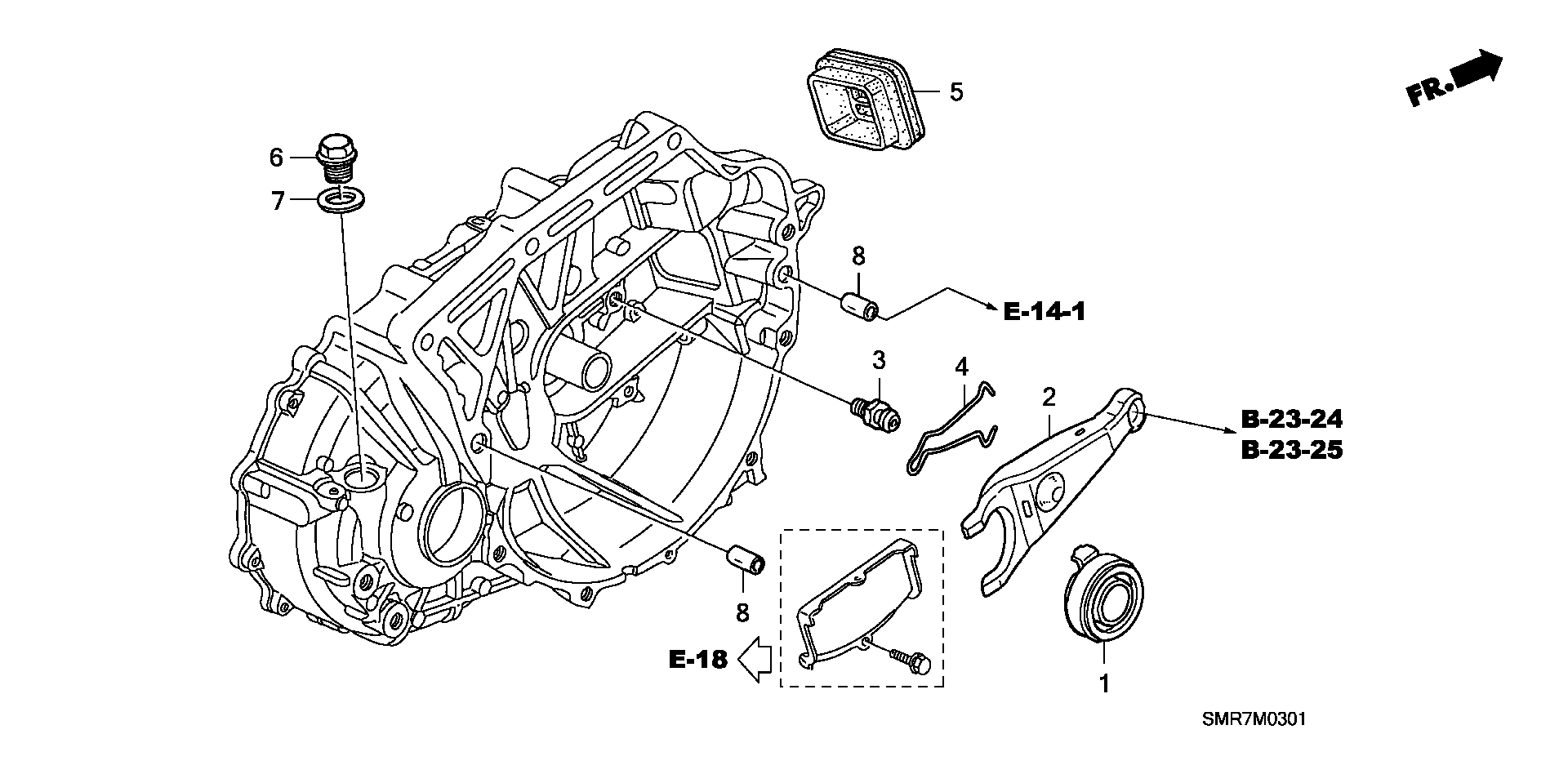 Honda 22810-RPN-003 - Survelaager onlydrive.pro