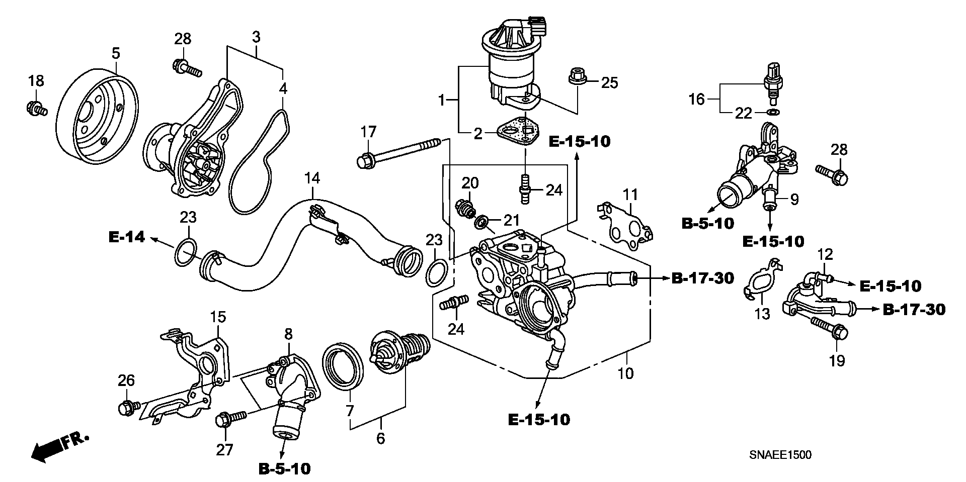 Honda 19305-PLC-A00 - Blīve, Termostats onlydrive.pro