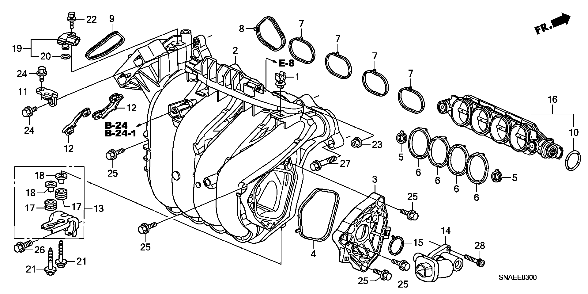 Honda 37830-RNA-A01 - Датчик, давление во впускной трубе onlydrive.pro