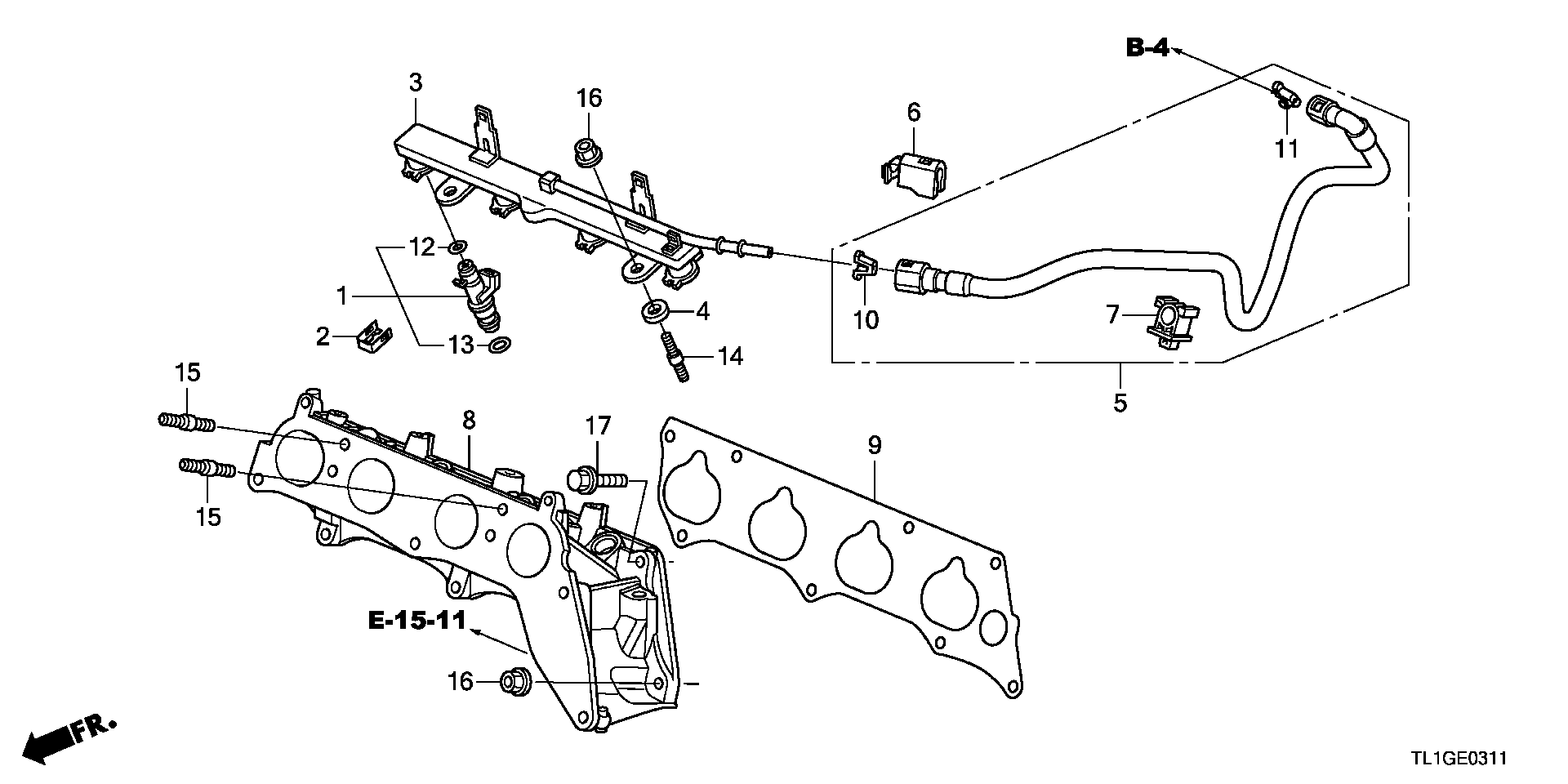 Honda 17055-R40-A01 - Tihend,sisselaskekollektor onlydrive.pro