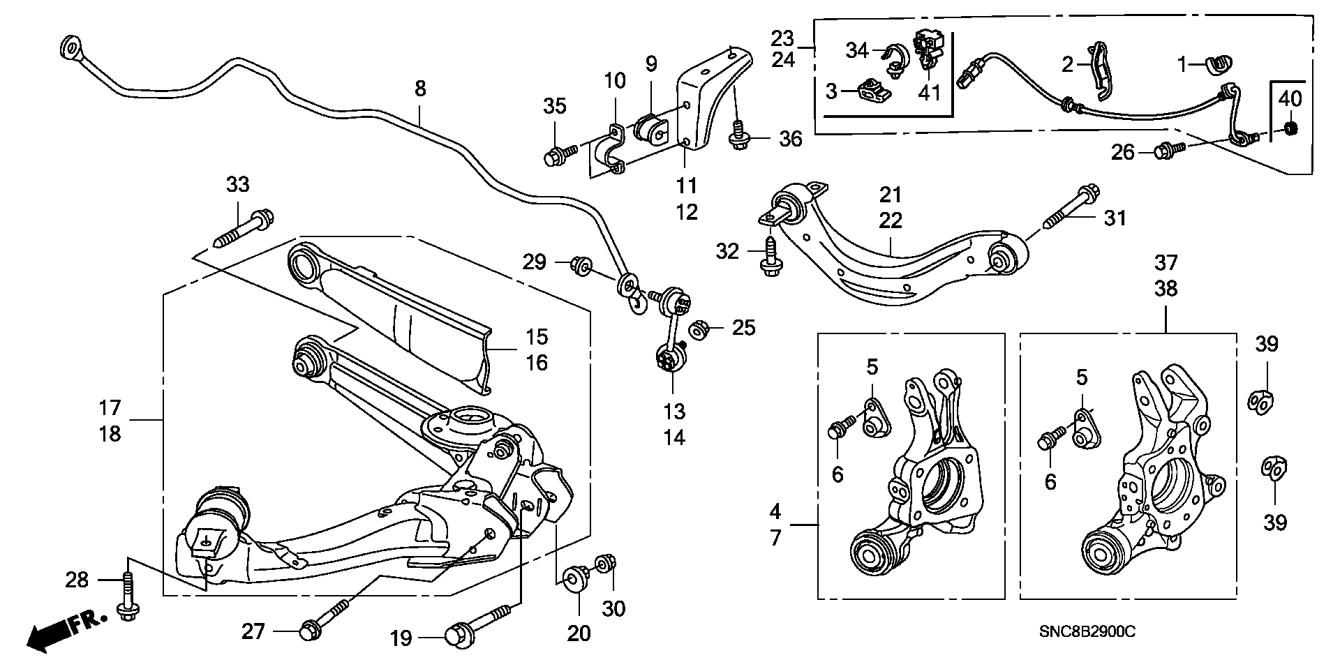 Honda 57475-SNA-003 - Sensor, wheel speed onlydrive.pro