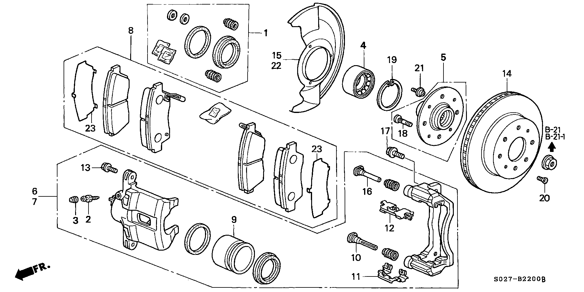 Honda 45216-SR3-003 - Kolvid,pidurisadul onlydrive.pro