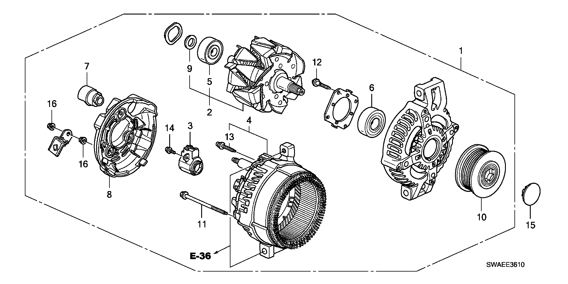 Honda 31100RSRE01 - Alternator onlydrive.pro