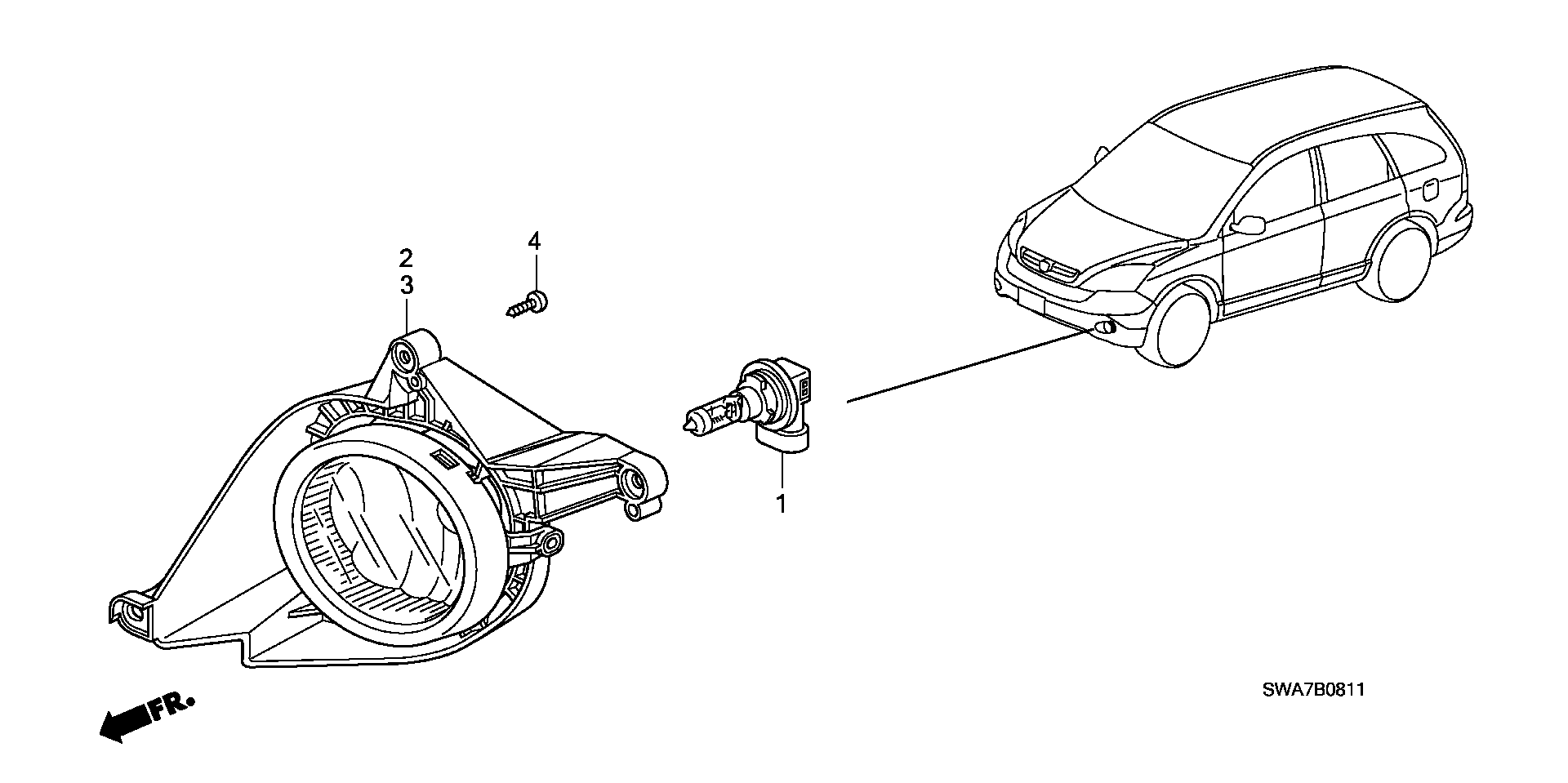 Honda 33165-SMG-E01 - Bulb, cornering light onlydrive.pro